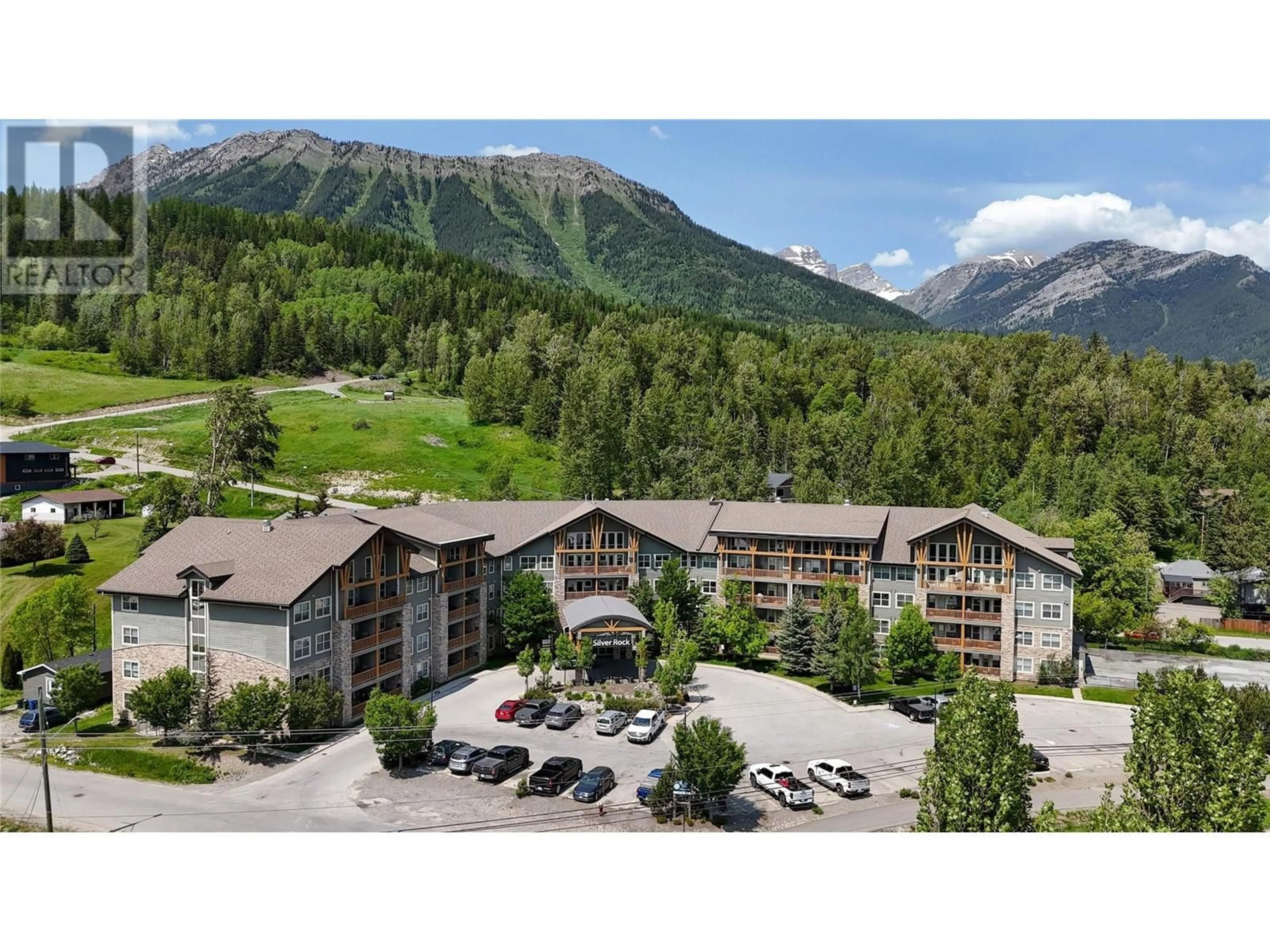 A pic from outside/outdoor area/front of a property/back of a property/a pic from drone, mountain view for 221 - 1500 MCDONALD AVENUE, Fernie British Columbia V0B1M0