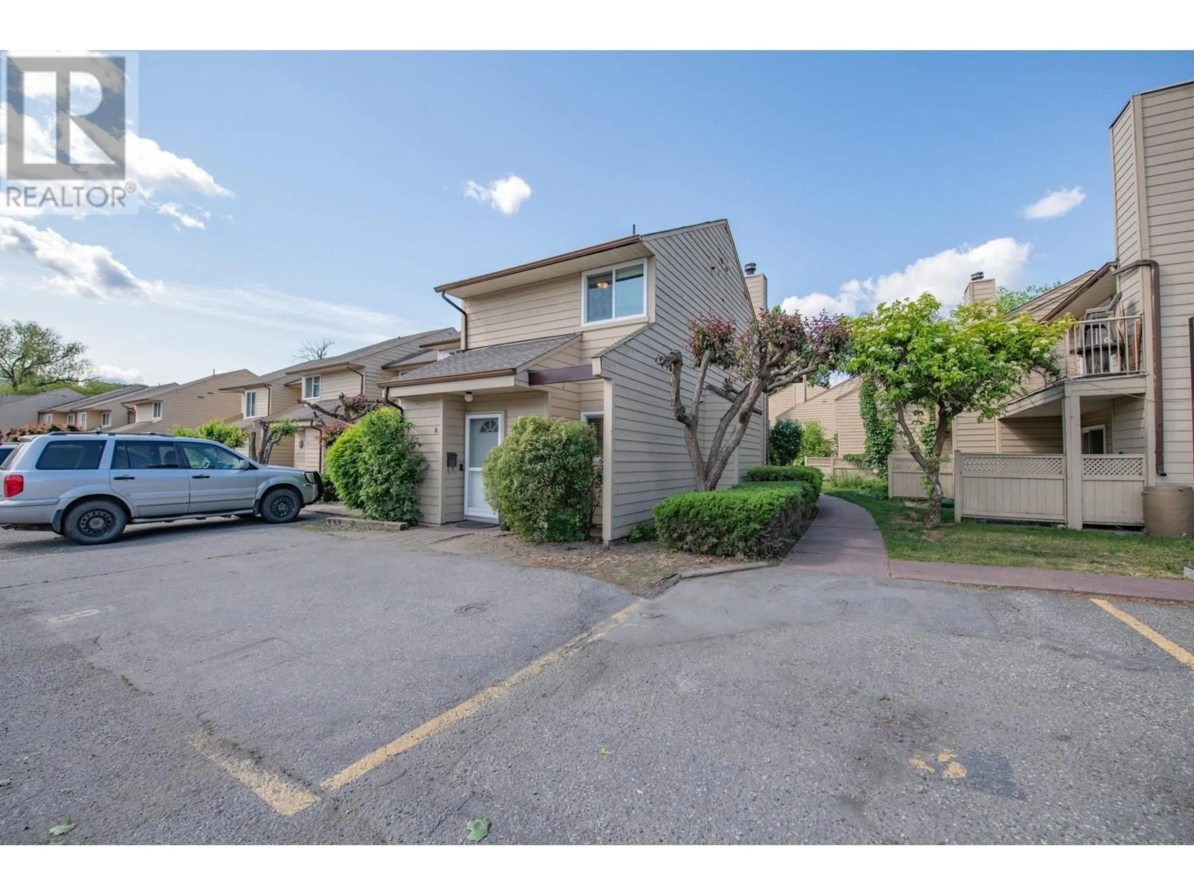 A pic from outside/outdoor area/front of a property/back of a property/a pic from drone, street for 8 - 5300 25 AVENUE, Vernon British Columbia V1T6R4