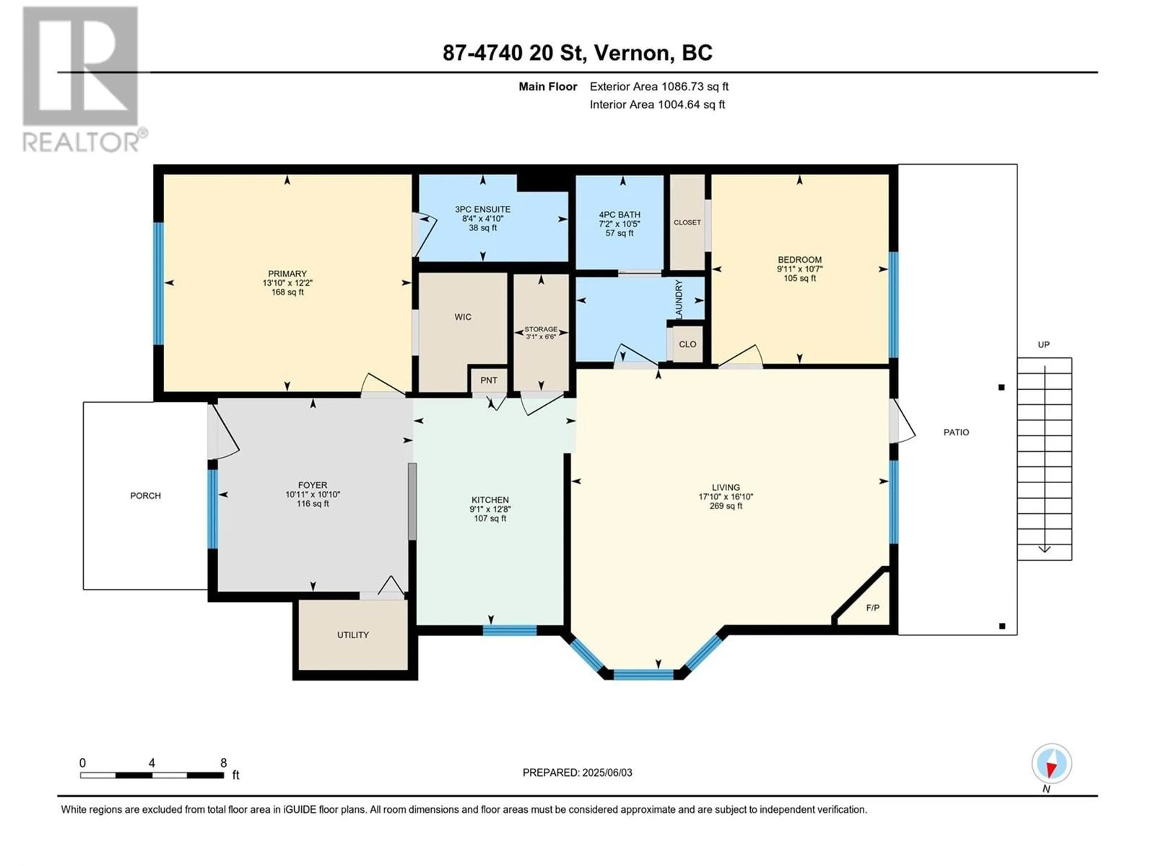Floor plan for 87 - 4740 20 STREET, Vernon British Columbia V1T9N7