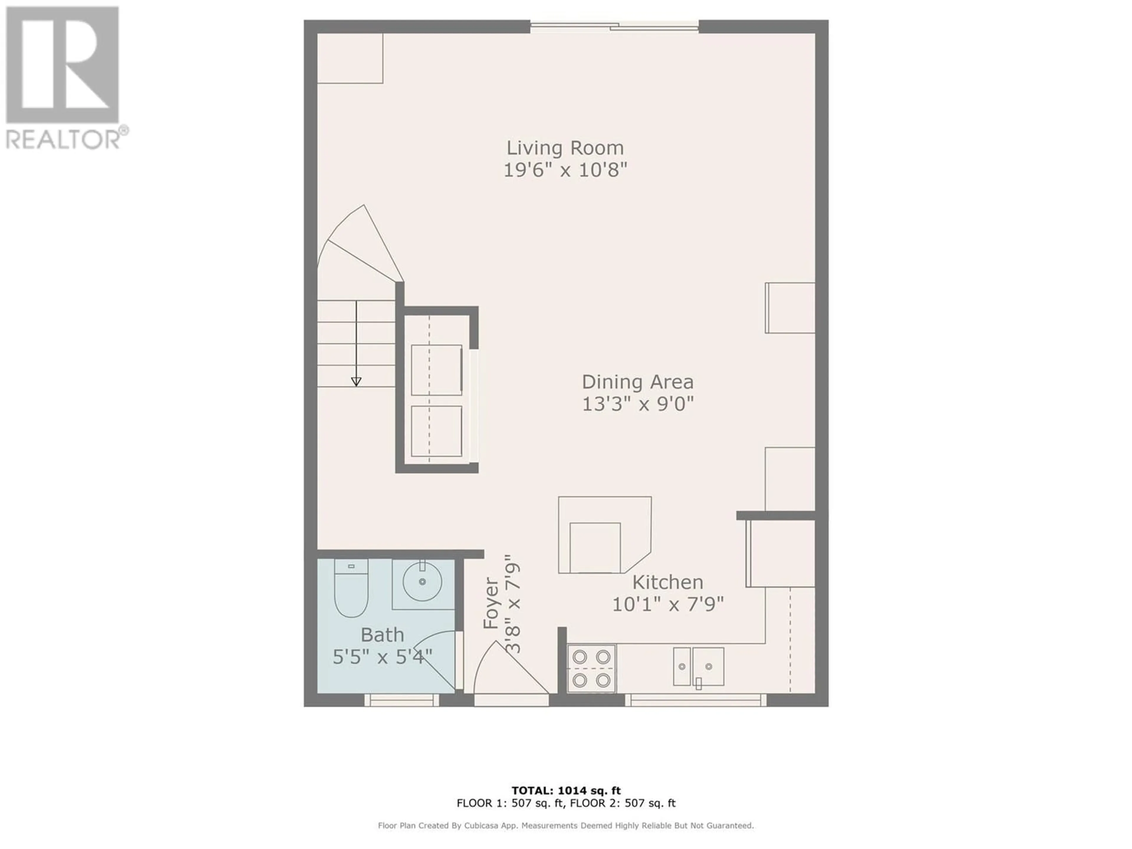Floor plan for 11 - 1153 BERNARD AVENUE, Kelowna British Columbia V1Y6R3