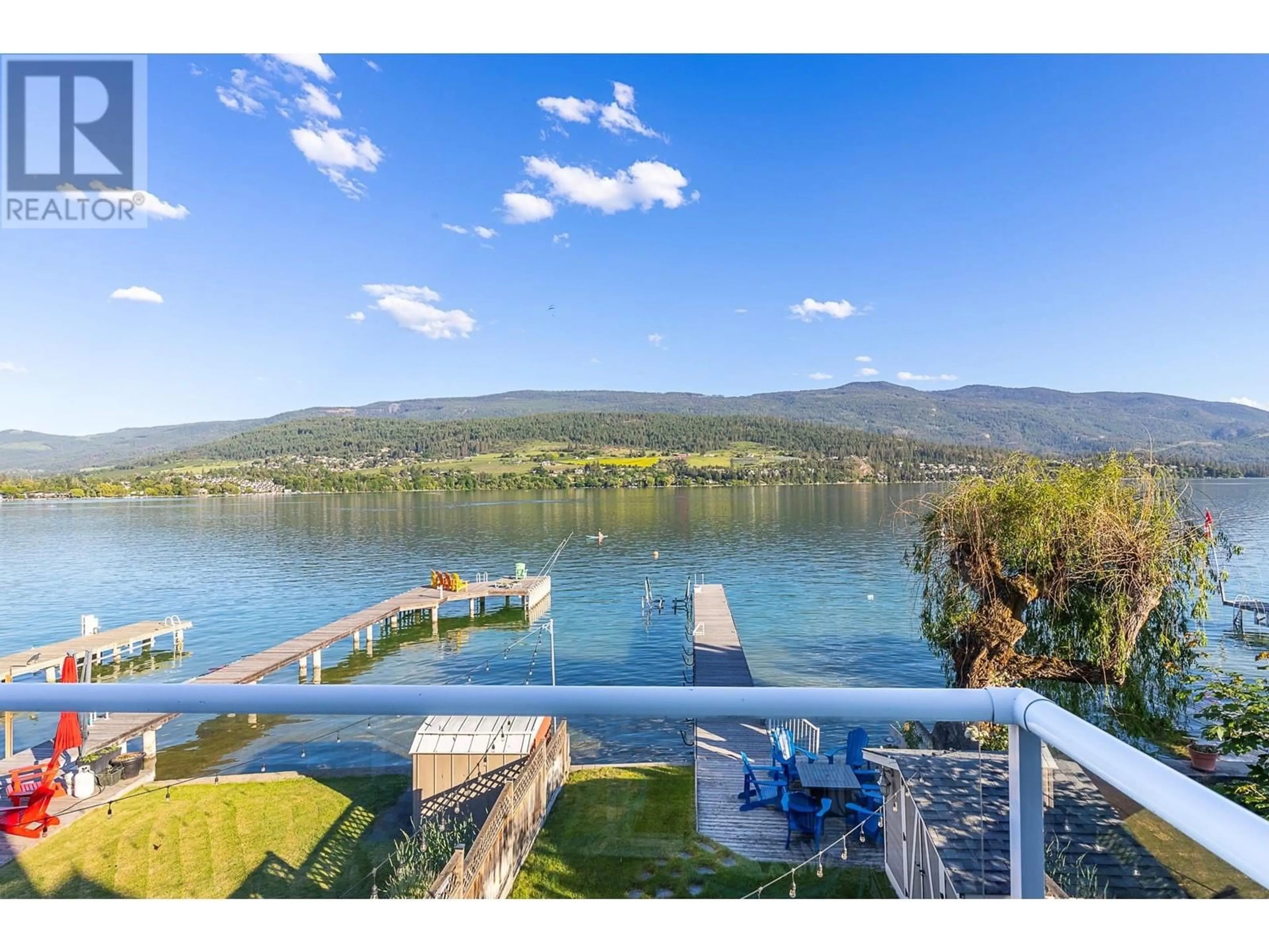 A pic from outside/outdoor area/front of a property/back of a property/a pic from drone, water/lake/river/ocean view for 13420 WESTKAL ROAD, Coldstream British Columbia V1B1Y4