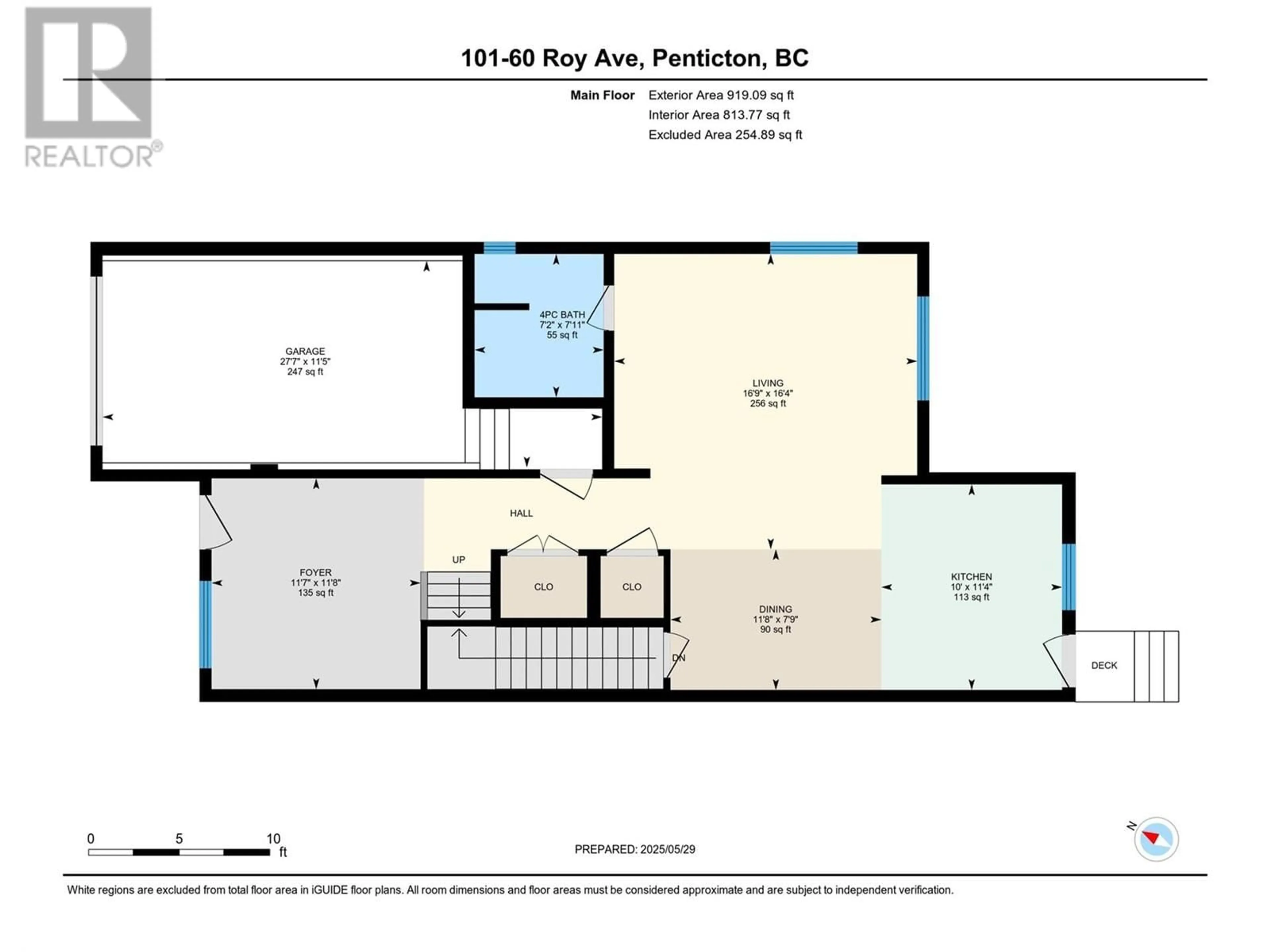 Floor plan for 103 - 60 ROY AVENUE, Penticton British Columbia V2A3M7