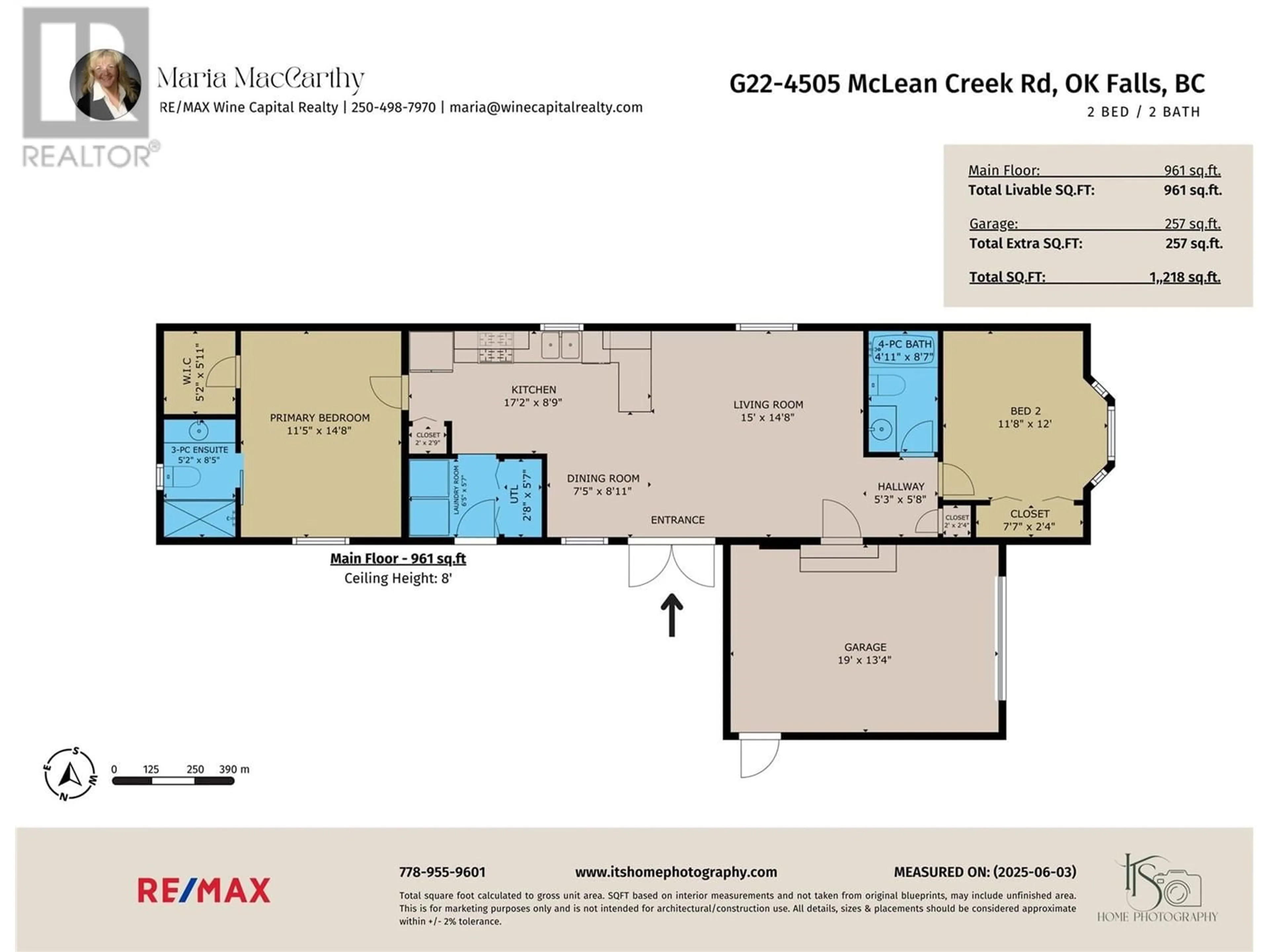 Floor plan for G22 - 4505 MCLEAN CREEK ROAD, Okanagan Falls British Columbia V0H1R1