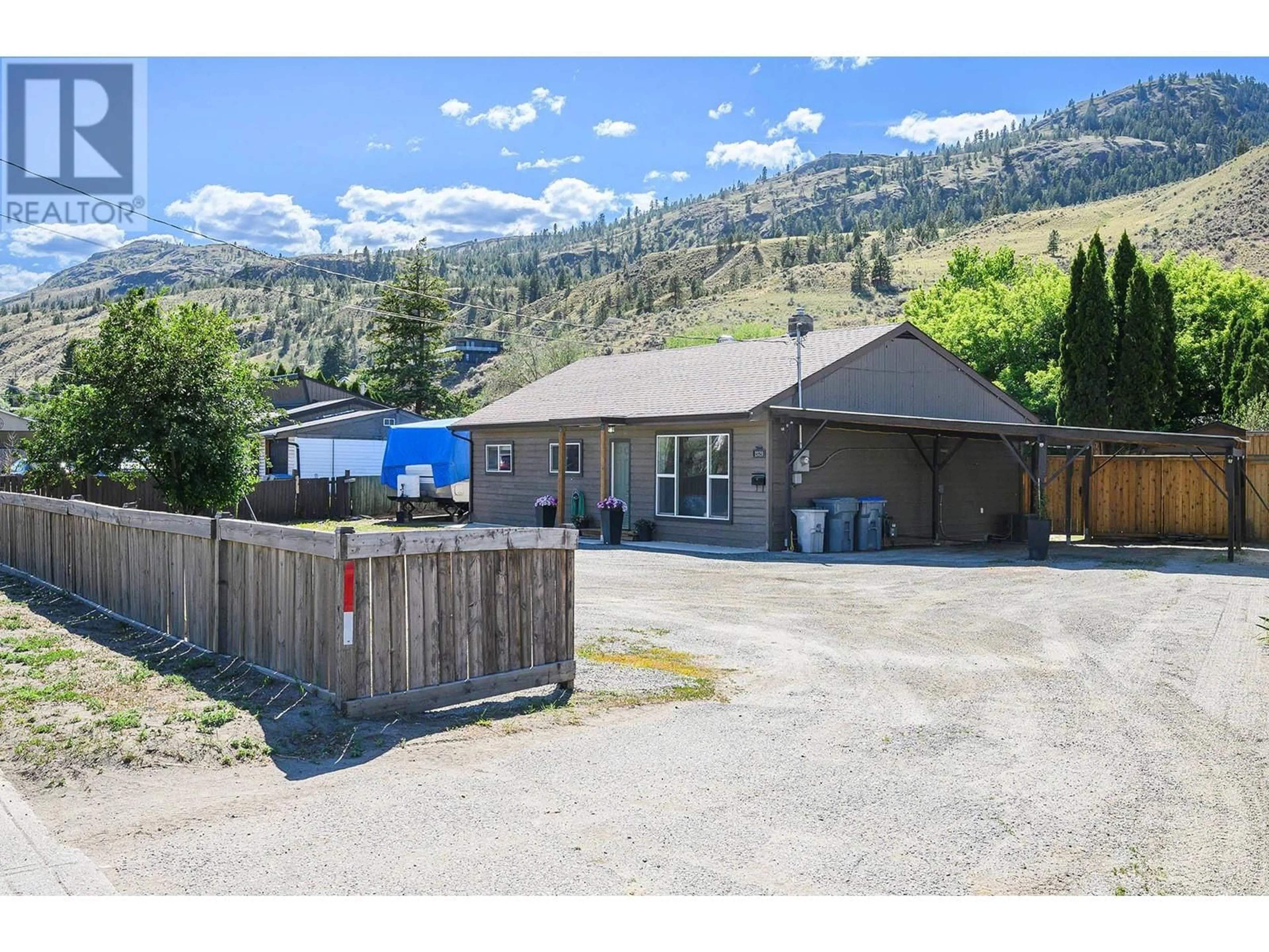 A pic from outside/outdoor area/front of a property/back of a property/a pic from drone, mountain view for 2820 WESTSYDE ROAD, Kamloops British Columbia V2B7E3