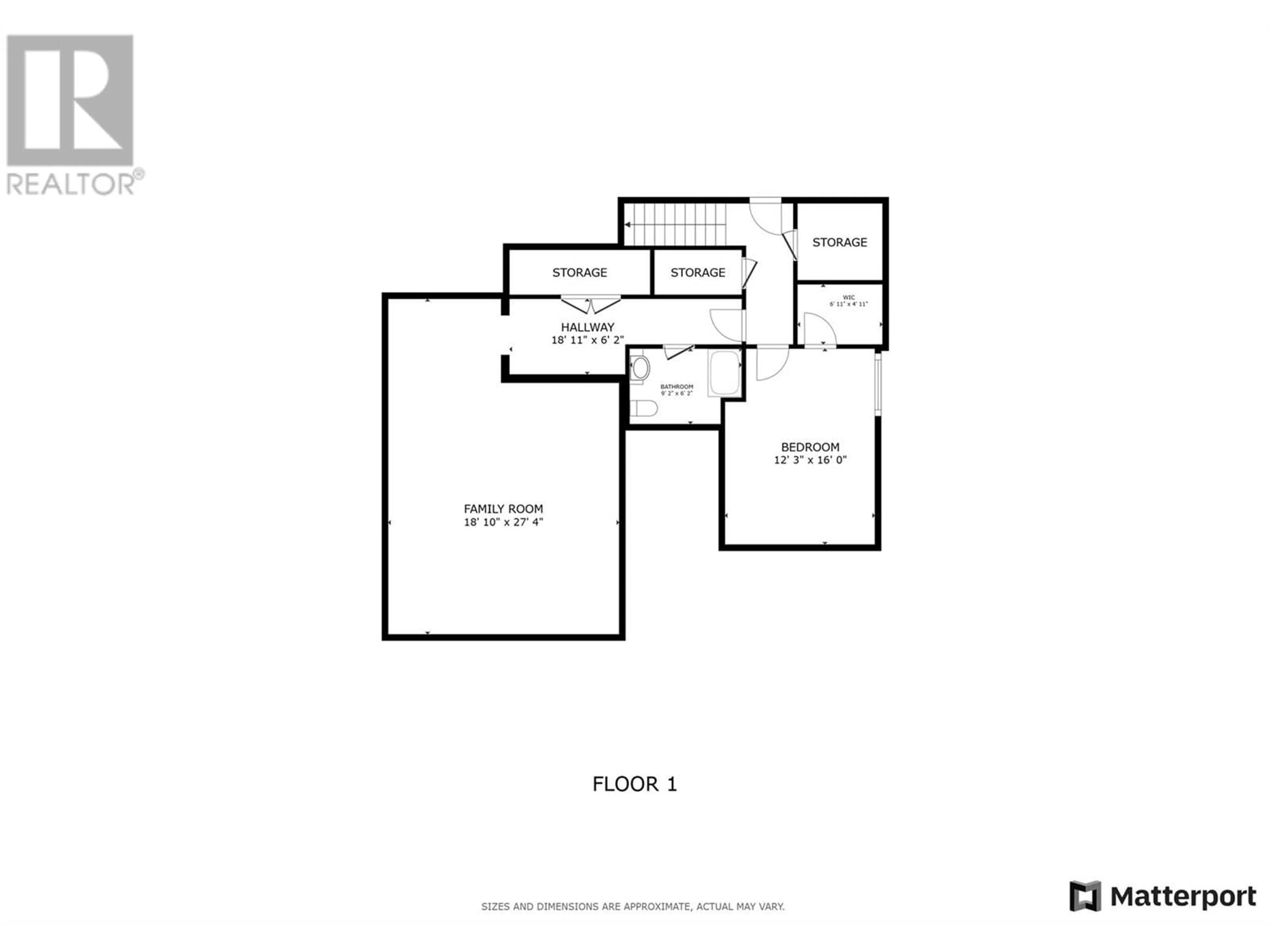 Floor plan for 1205 LOSETH DRIVE, Kelowna British Columbia V1P1S2