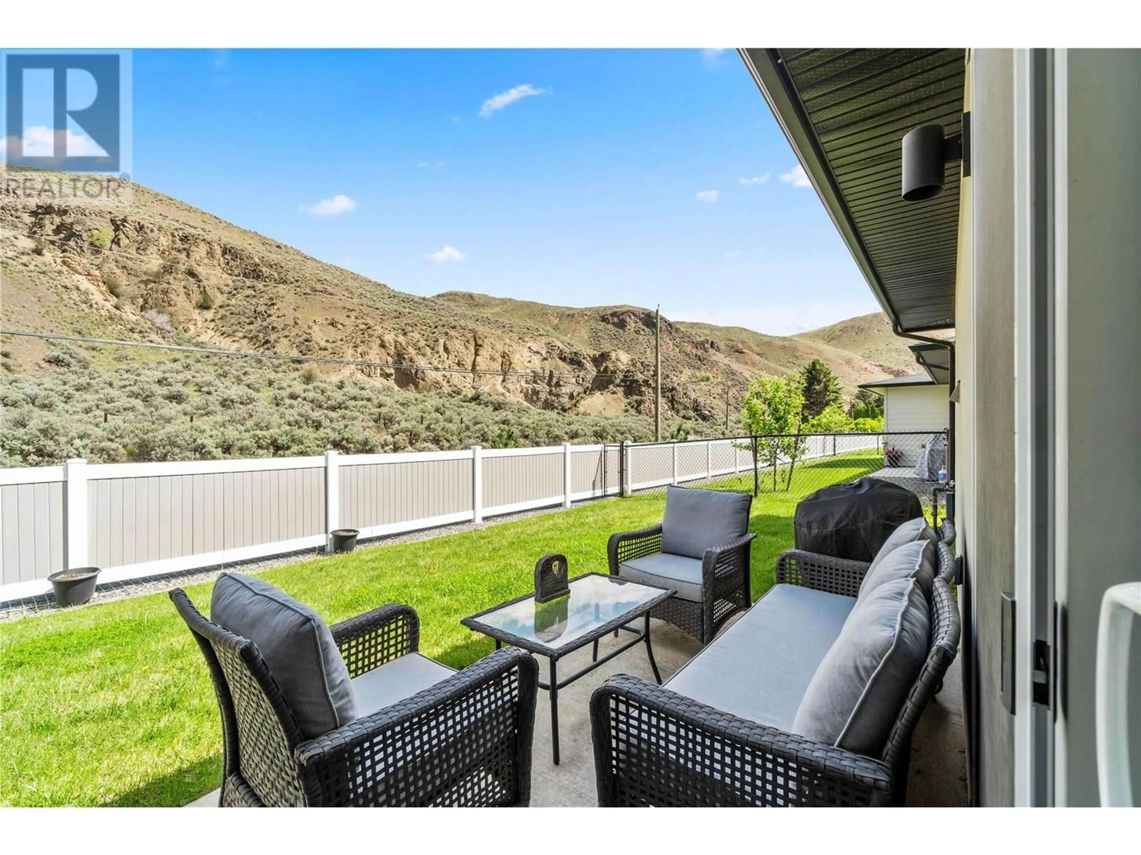Patio, mountain view for 146 - 2683 ORD ROAD, Kamloops British Columbia V2B7V7