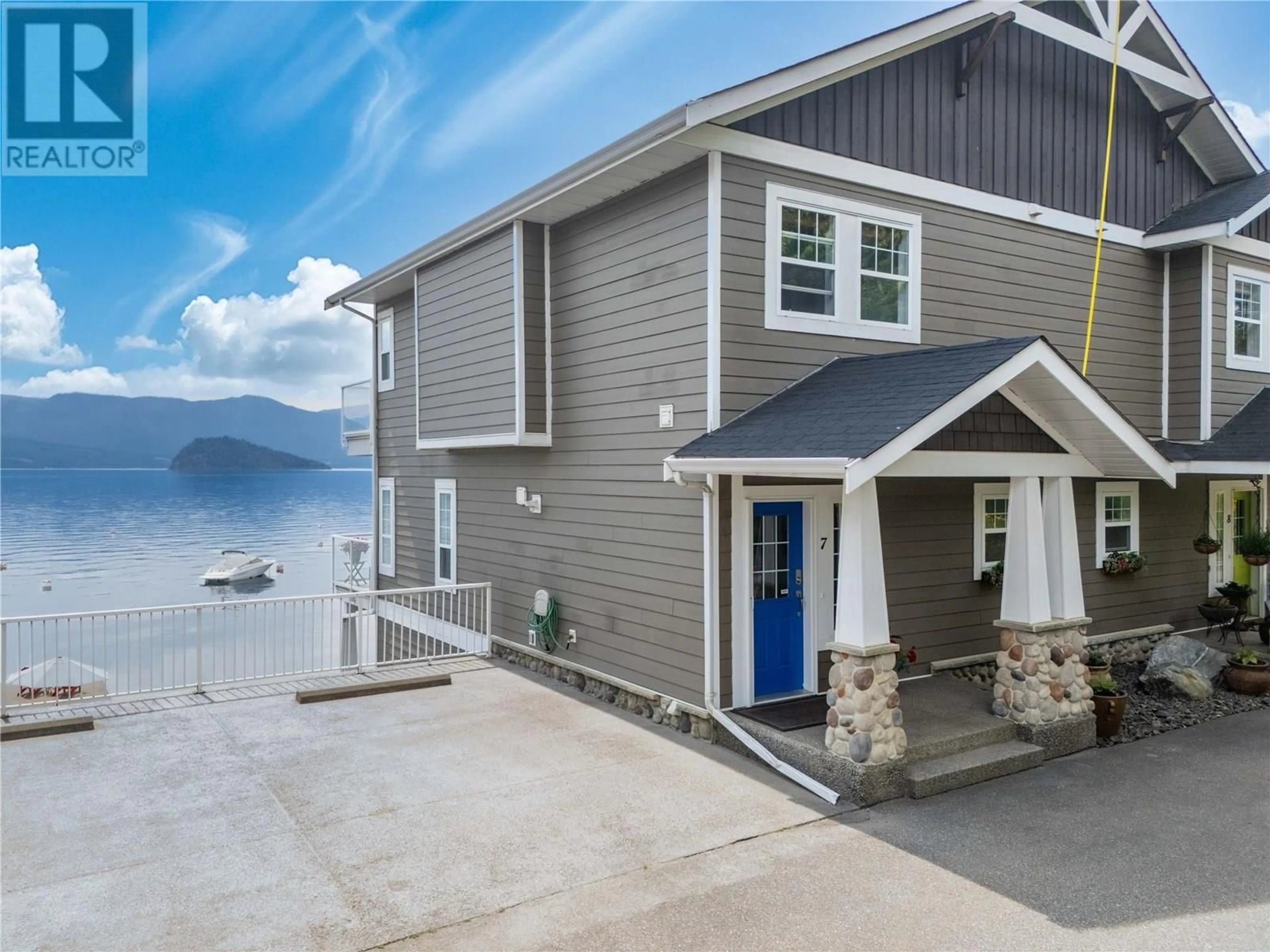 Home with vinyl exterior material, water/lake/river/ocean view for 7 - 5260 SQUILAX-ANGLEMONT ROAD, Celista British Columbia V0E1M6