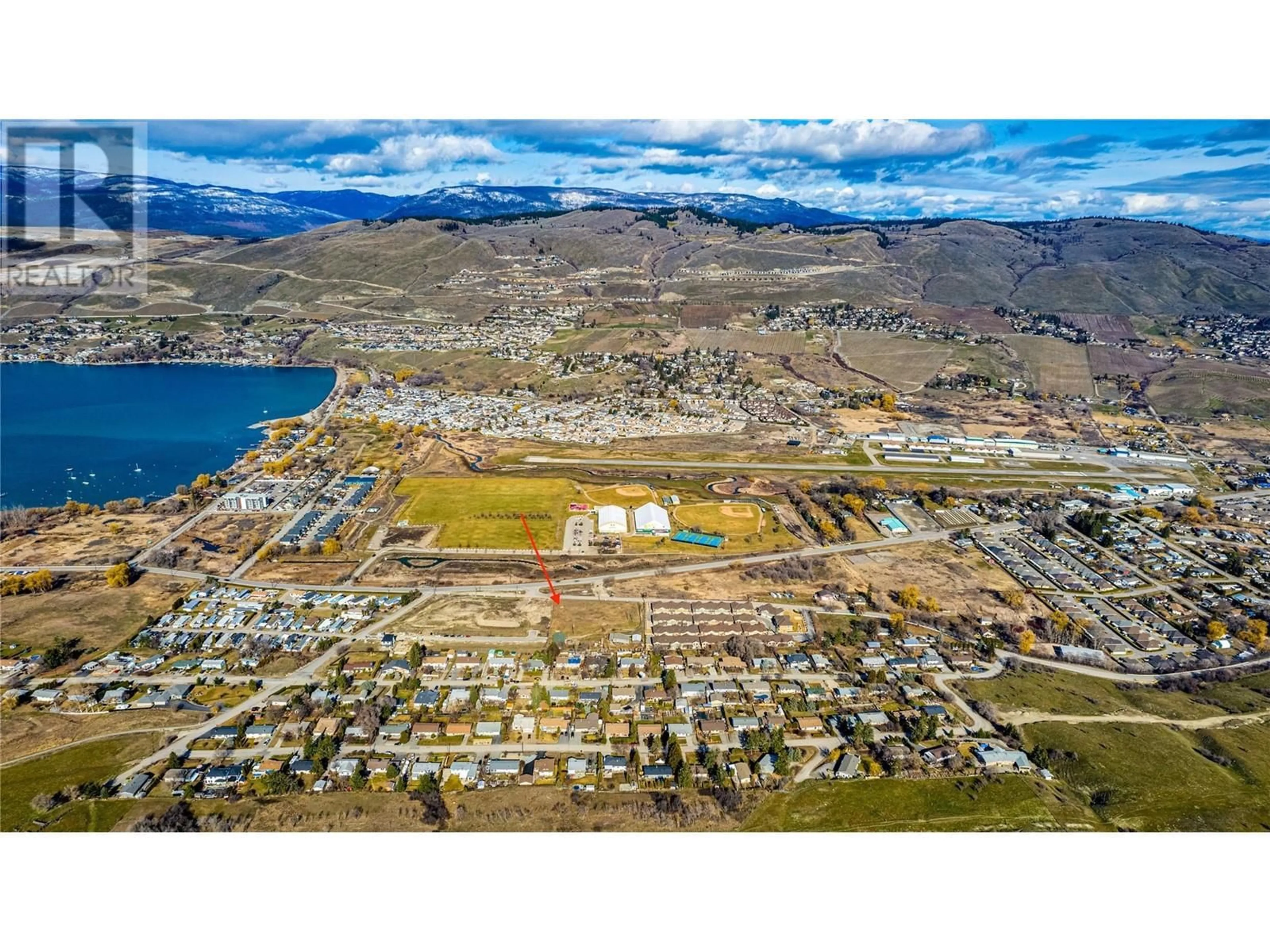 A pic from outside/outdoor area/front of a property/back of a property/a pic from drone, mountain view for 6650 OKANAGAN AVENUE, Vernon British Columbia V1H1M2
