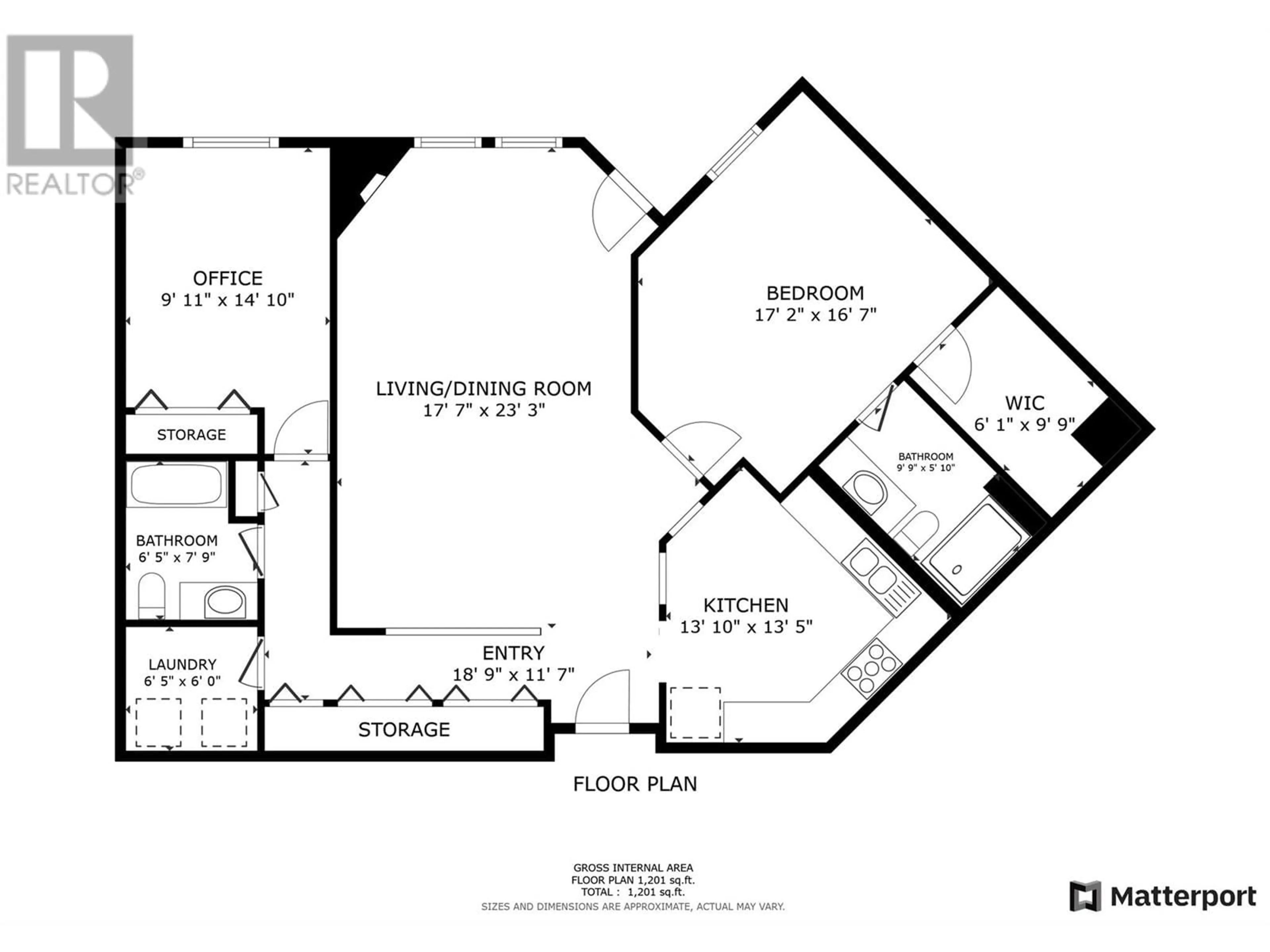 Floor plan for 102 - 3300 CENTENNIAL DRIVE, Vernon British Columbia V1T9M5