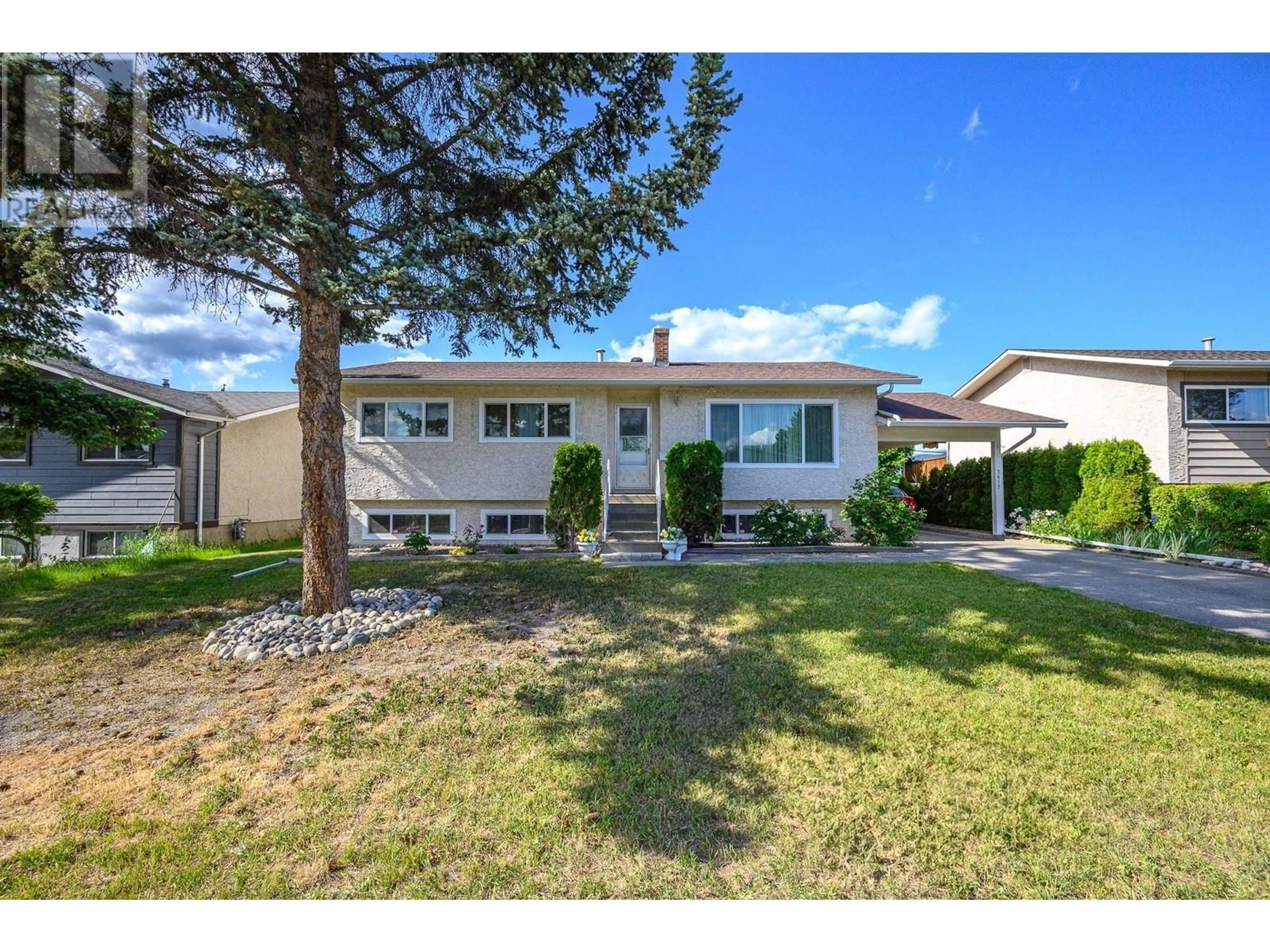 A pic from outside/outdoor area/front of a property/back of a property/a pic from drone, street for 3417 42 AVENUE, Vernon British Columbia V1T3J7