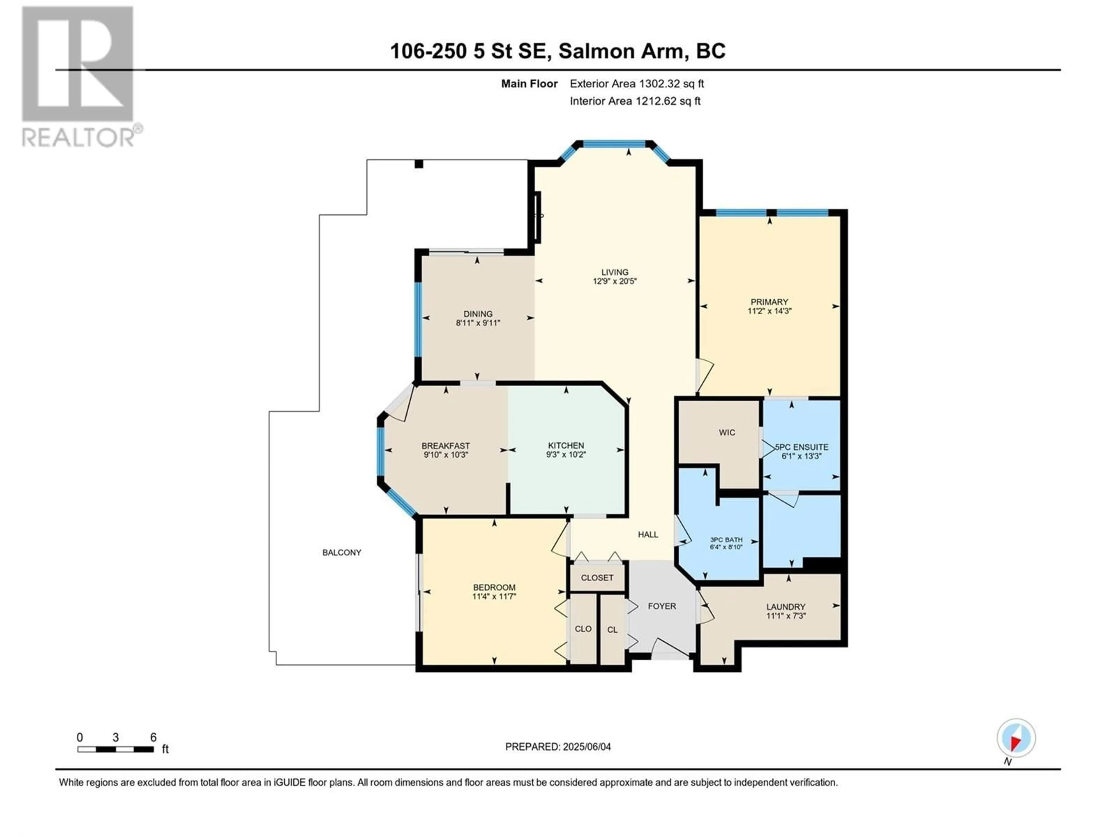 Floor plan for 106 - 250 5 STREET SOUTHEAST, Salmon Arm British Columbia V1E1J9