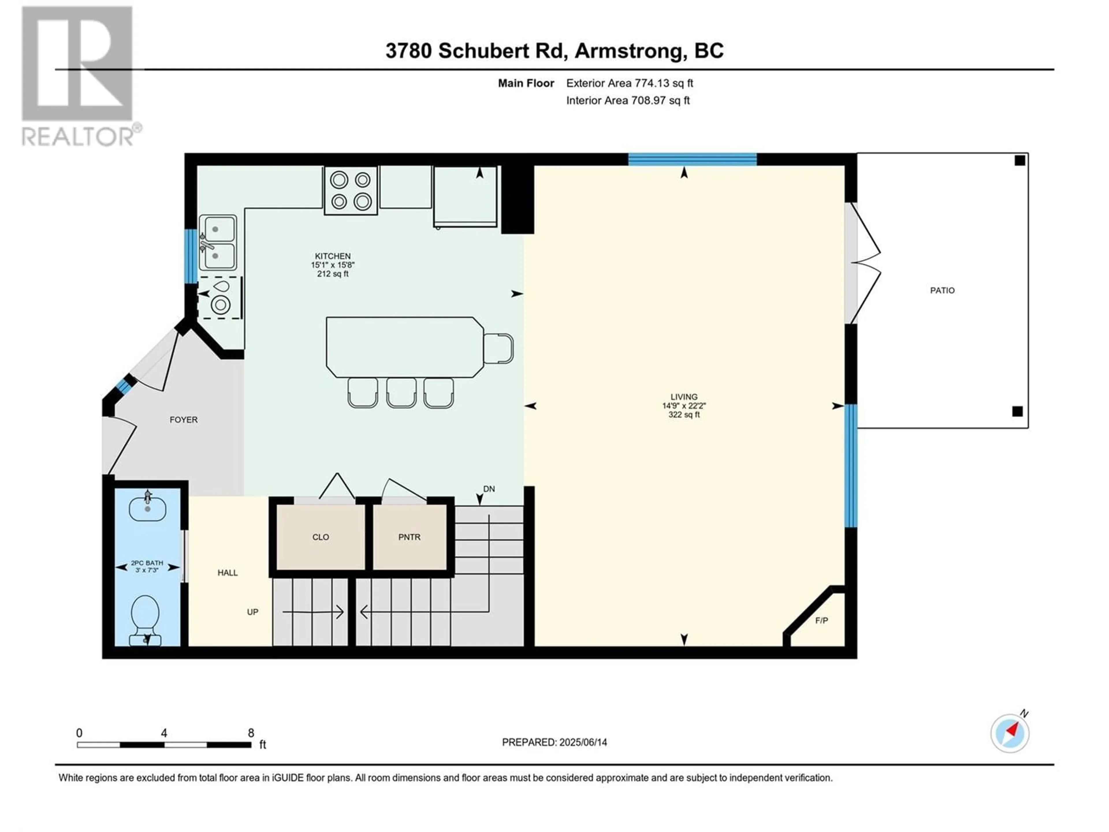 Floor plan for 259 - 3780 SCHUBERT ROAD, Armstrong British Columbia V4Y0Y1