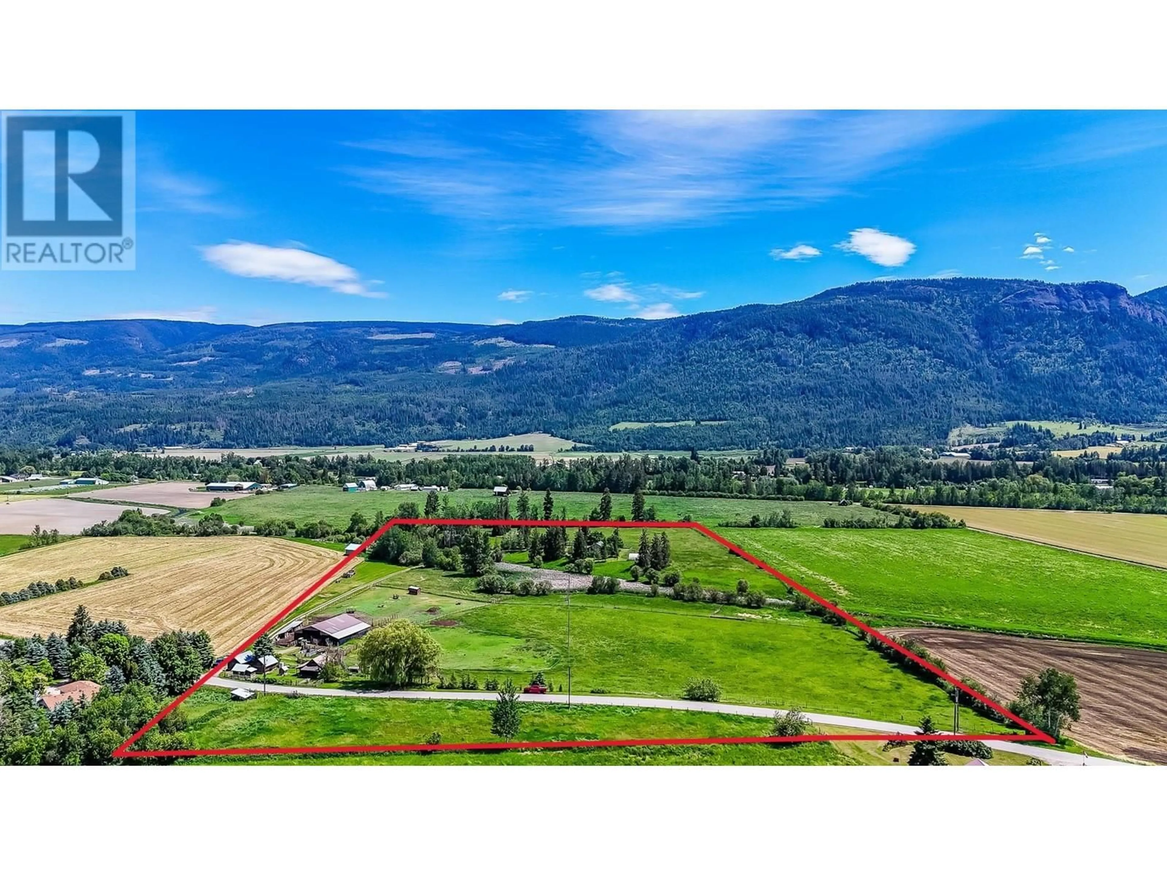 A pic from outside/outdoor area/front of a property/back of a property/a pic from drone, mountain view for 93 OLD SICAMOUS ROAD, Grindrod British Columbia V0E1Y0