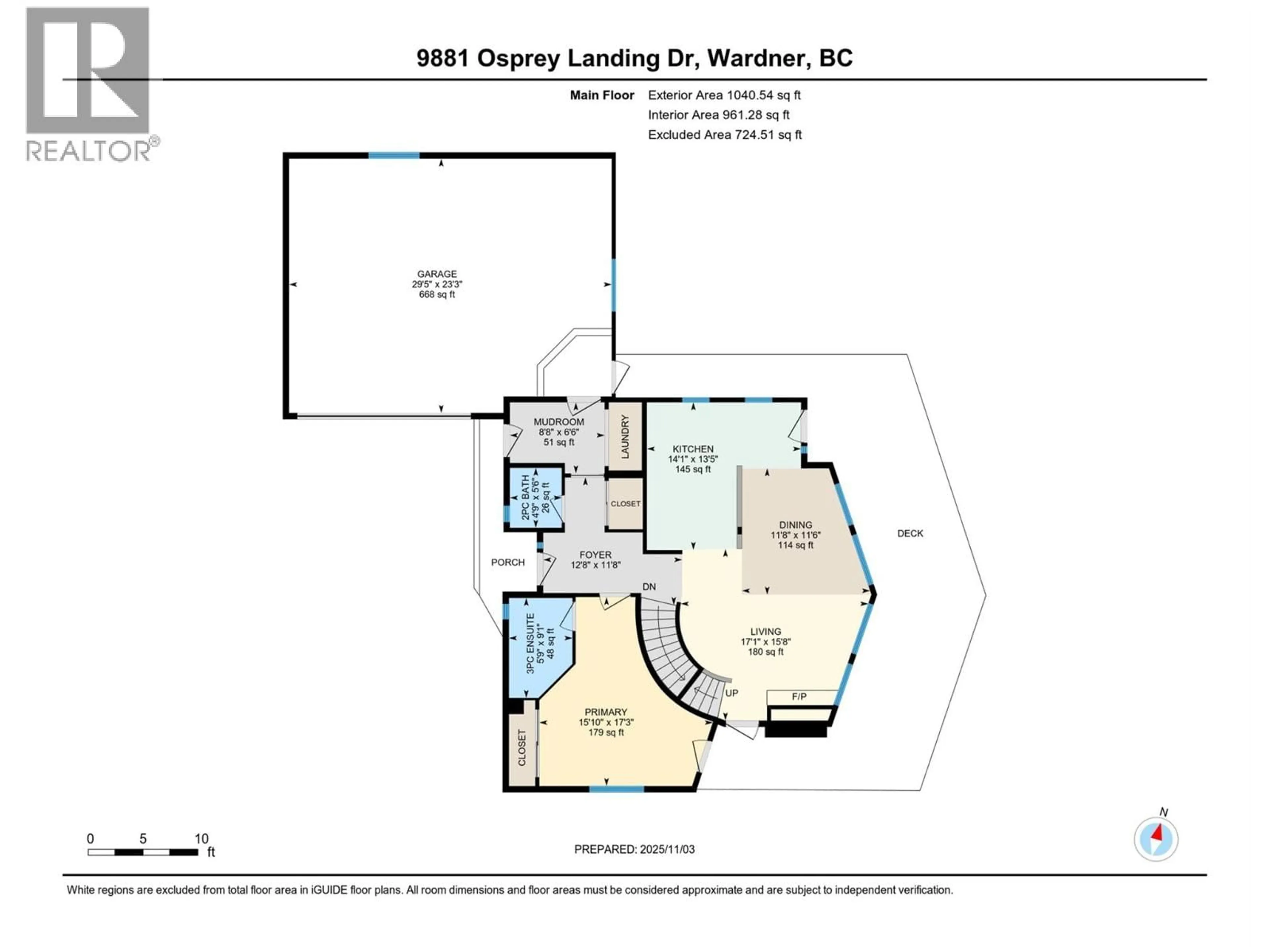 Floor plan for 9881 OSPREY LANDING DRIVE, Wardner British Columbia V0B2J0