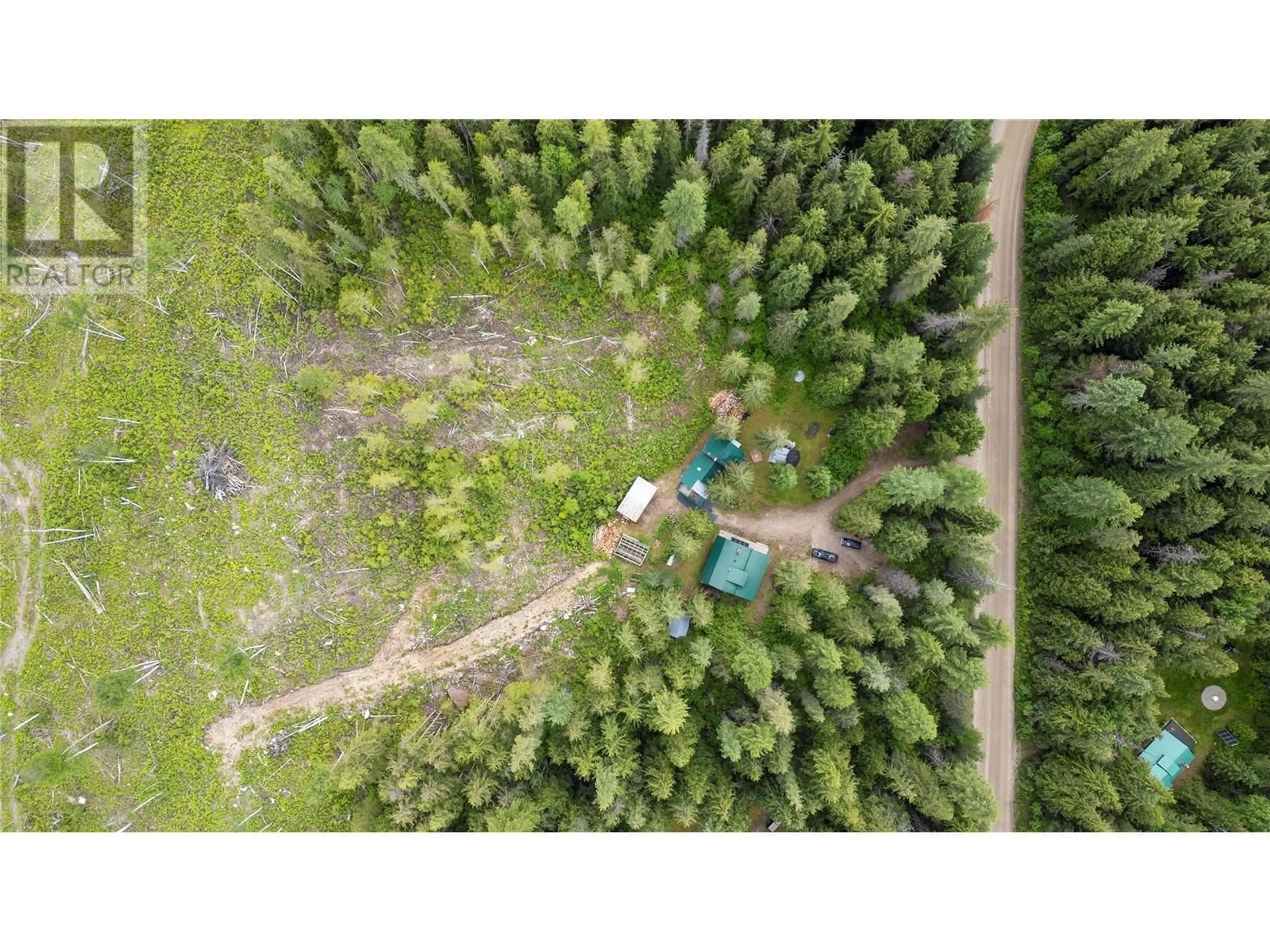A pic from outside/outdoor area/front of a property/back of a property/a pic from drone, forest/trees view for 1598 QUAST ROAD, Seymour Arm British Columbia V0E2V2