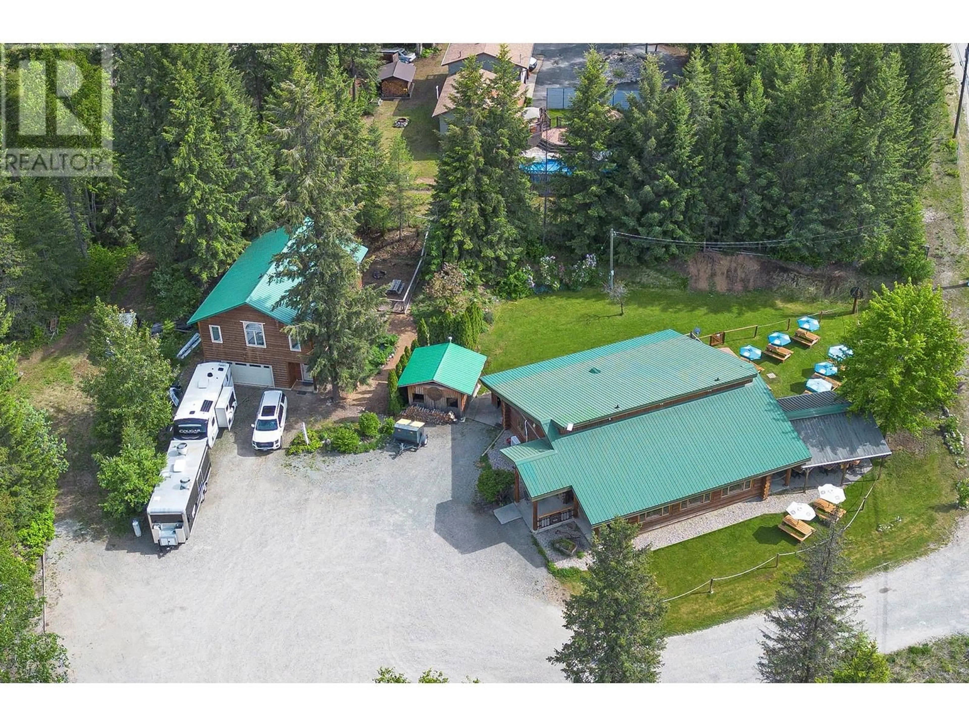 A pic from outside/outdoor area/front of a property/back of a property/a pic from drone, mountain view for 424 CLEARWATER VALLEY ROAD, Clearwater British Columbia V0E1N1