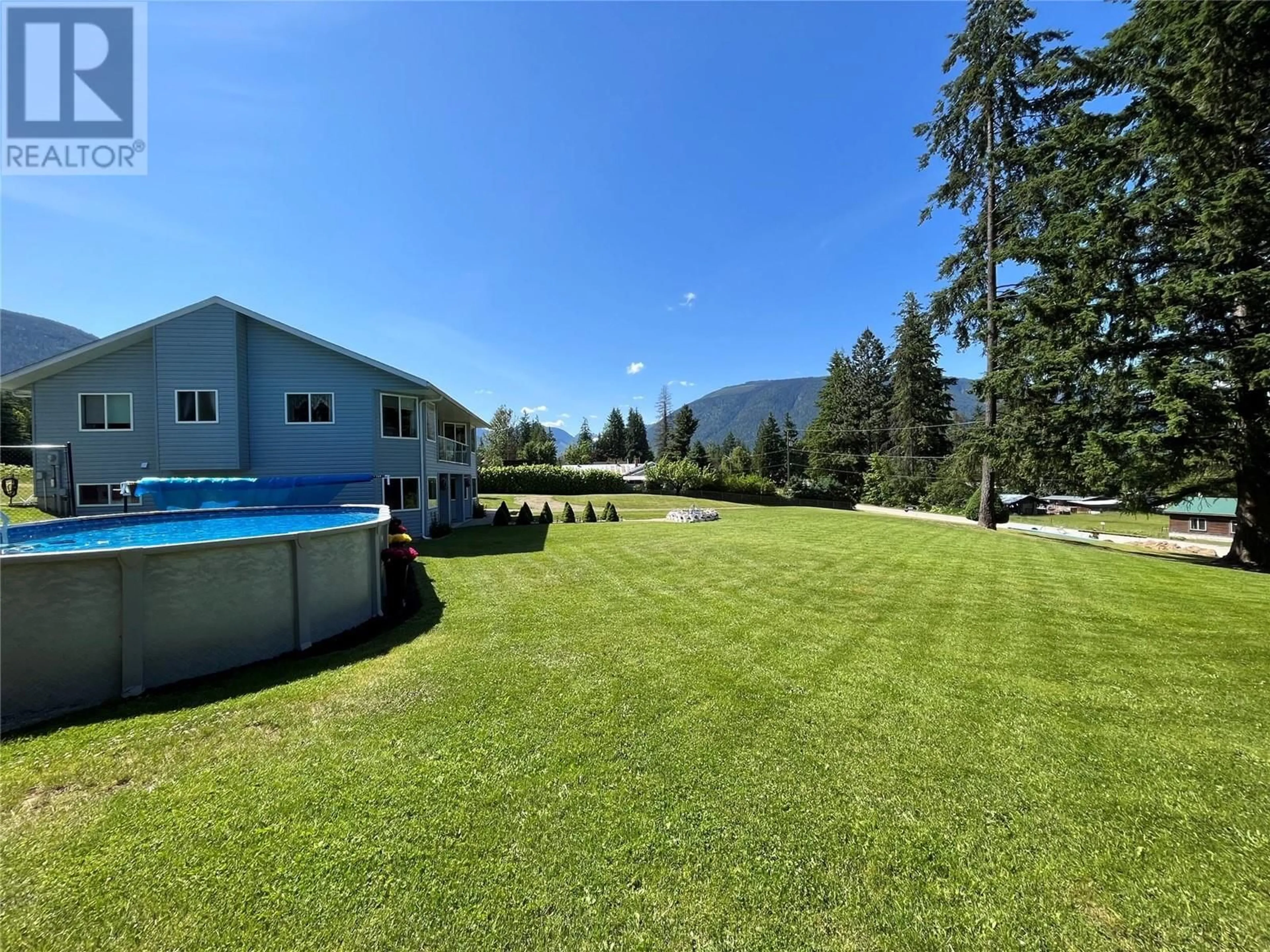 A pic from outside/outdoor area/front of a property/back of a property/a pic from drone, mountain view for 213 BURTON SCHOOL ROAD, Burton British Columbia V0G1R0