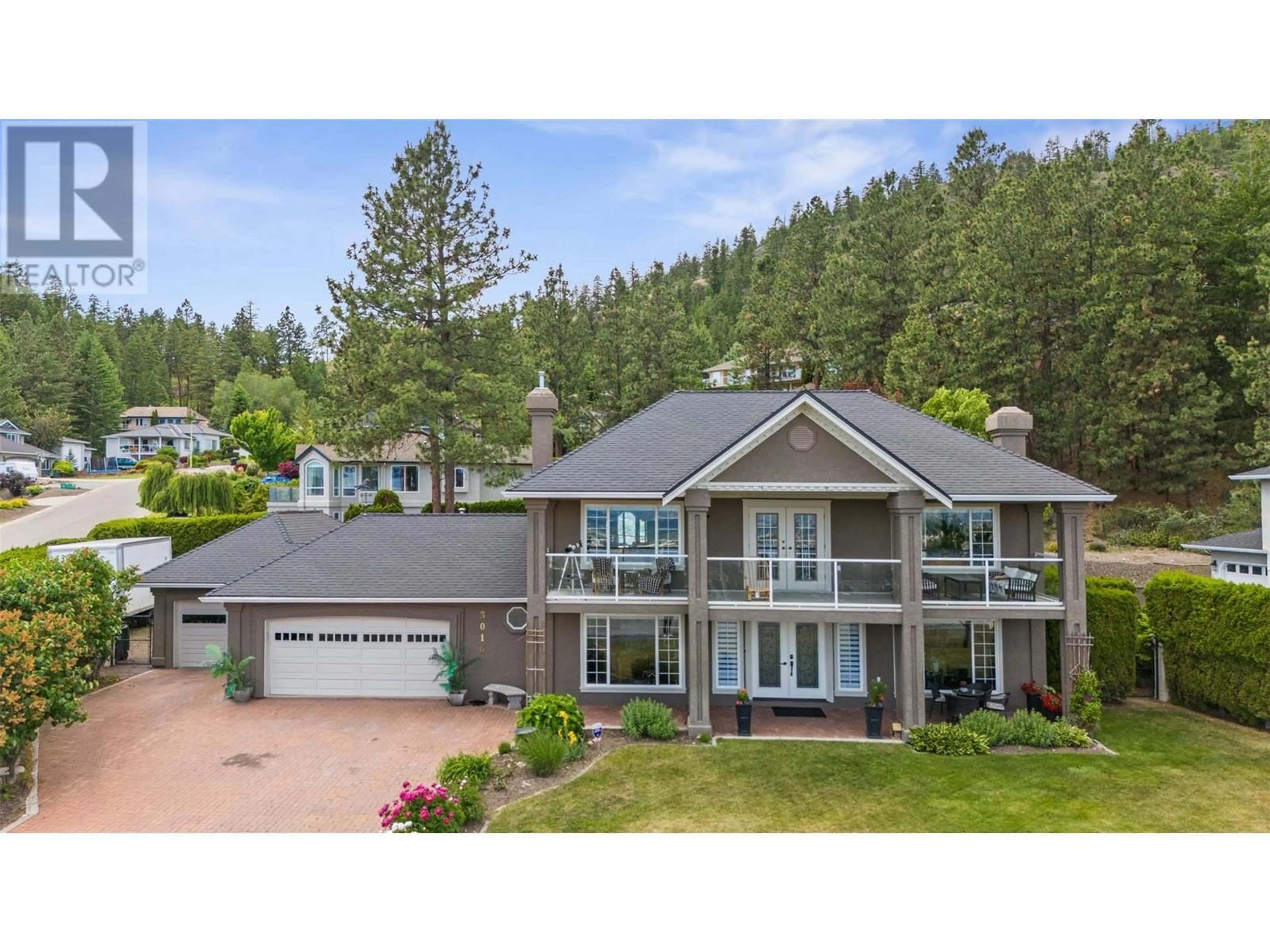 A pic from outside/outdoor area/front of a property/back of a property/a pic from drone, unknown for 3016 LAKEVIEW COVE ROAD, West Kelowna British Columbia V1Z3P7