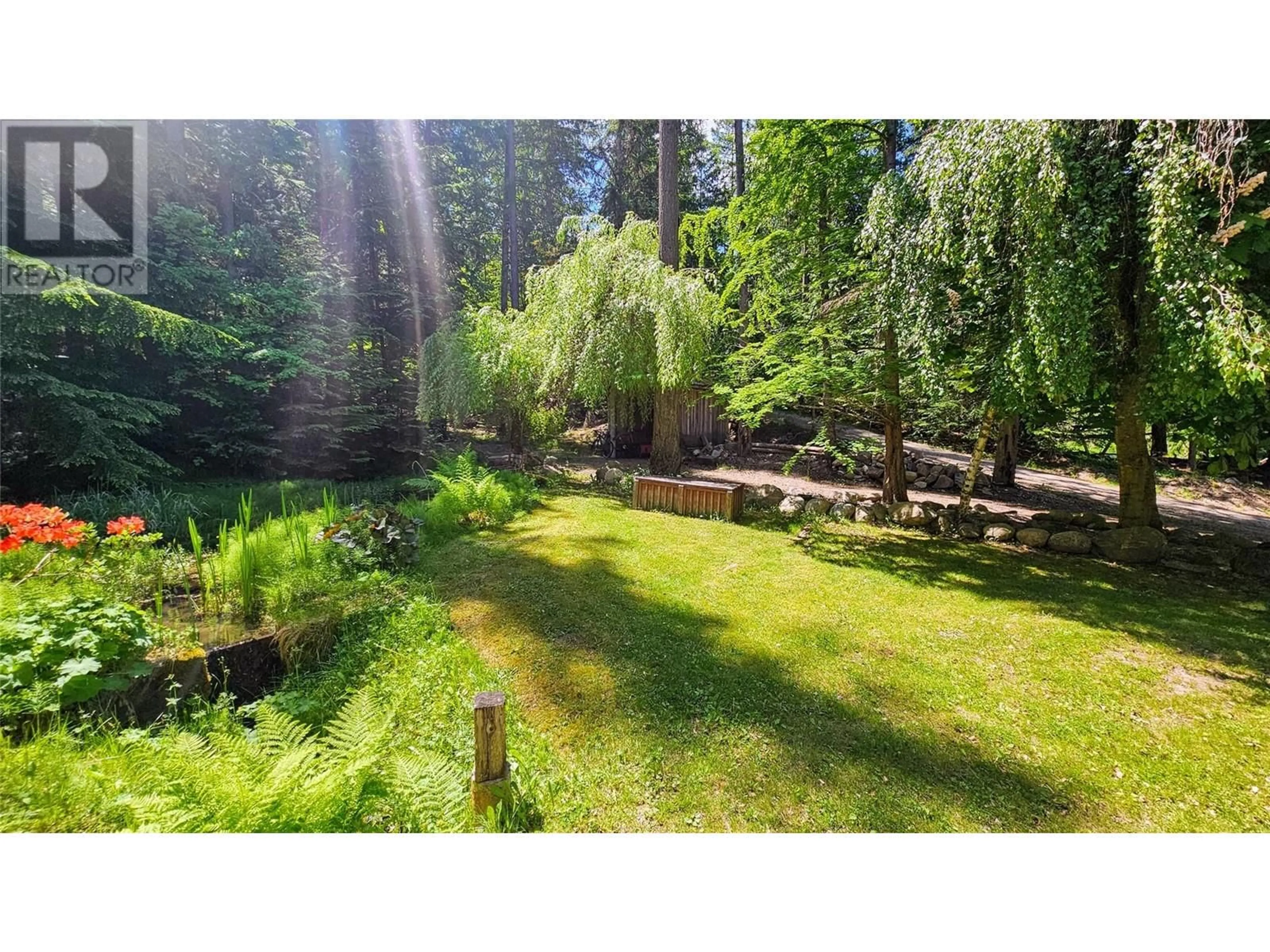 A pic from outside/outdoor area/front of a property/back of a property/a pic from drone, forest/trees view for 8496 B PROCTER EAST ROAD, Procter British Columbia V1L0B7