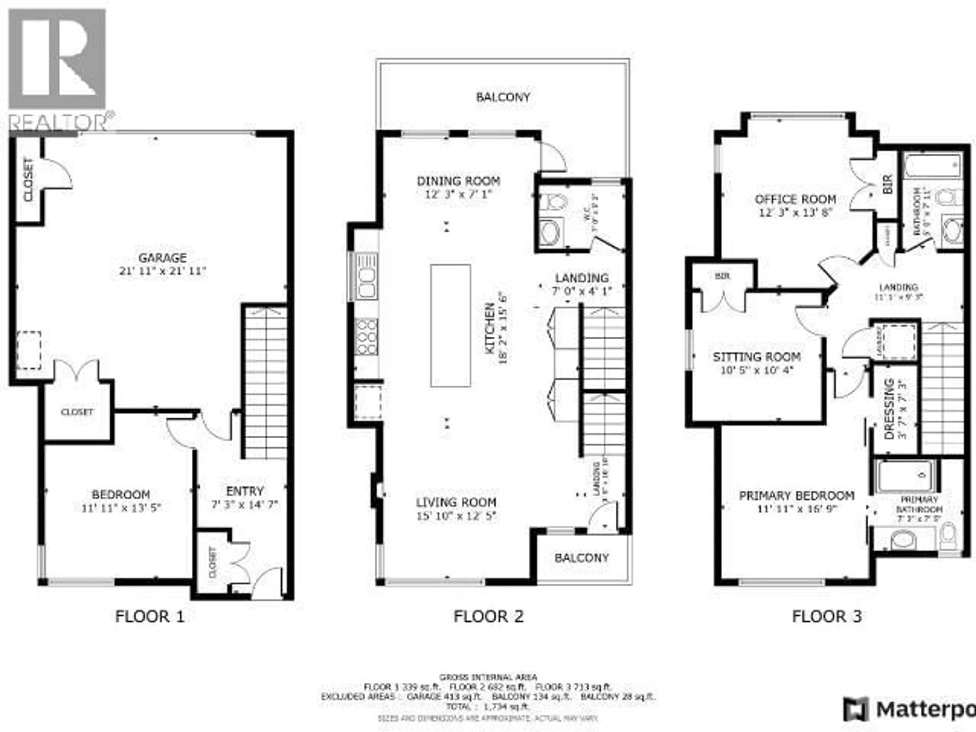 Floor plan for 105 - 370 9TH AVENUE, Kamloops British Columbia V2C0H9