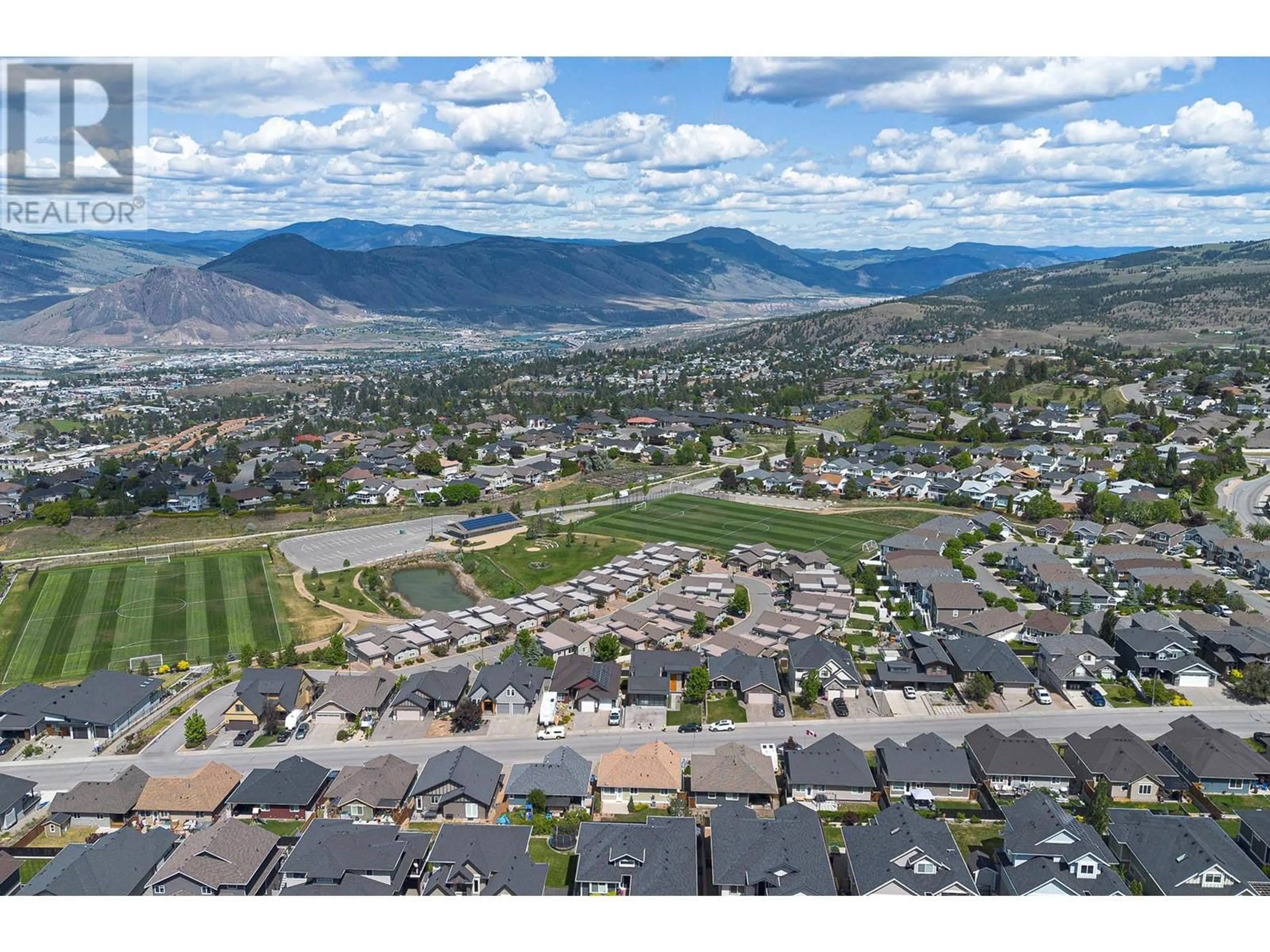 A pic from outside/outdoor area/front of a property/back of a property/a pic from drone, mountain view for 2237 LINFIELD DRIVE, Kamloops British Columbia V1S0B8