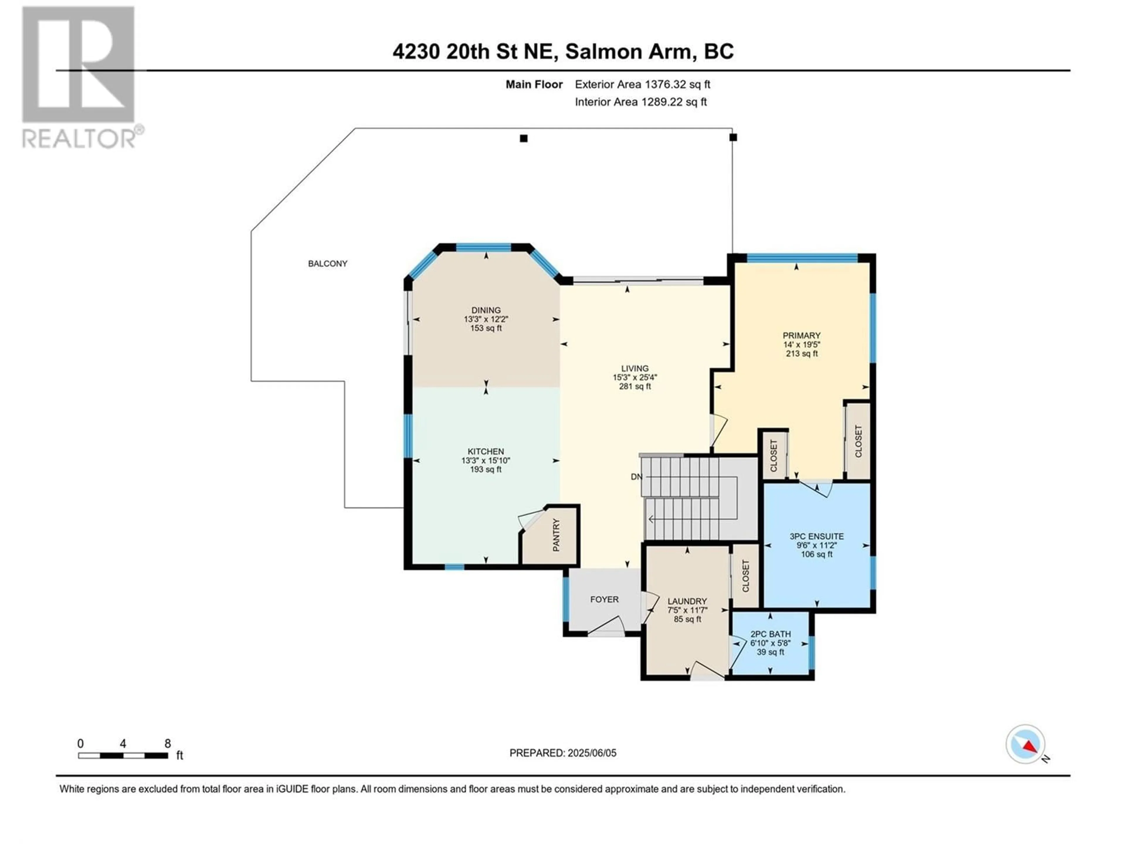 Floor plan for 4230 20 STREET NORTHEAST, Salmon Arm British Columbia V1E0C9