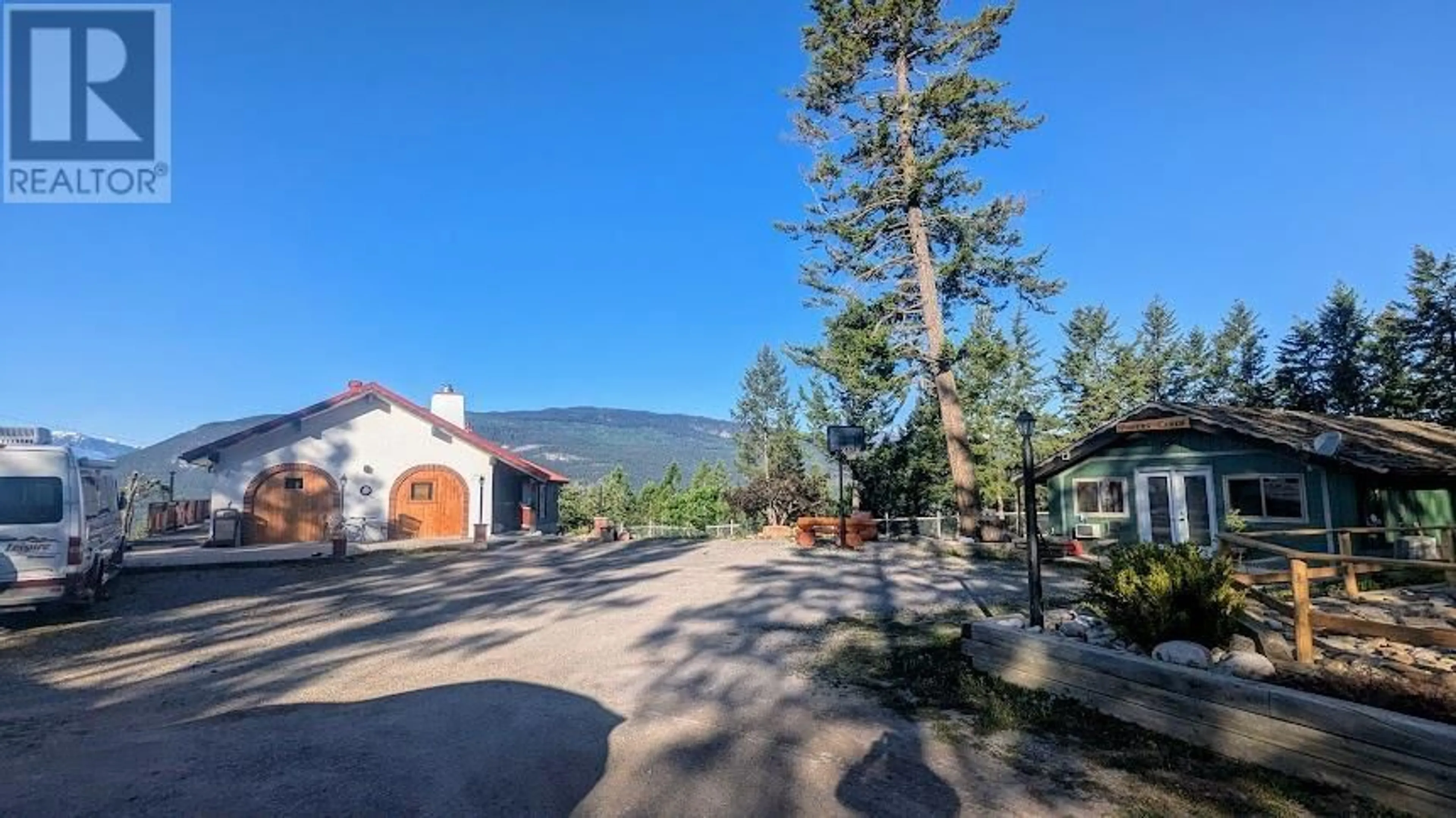 Patio, mountain view for 5761 LAUTRUP ROAD, Edgewater British Columbia V0A1E0