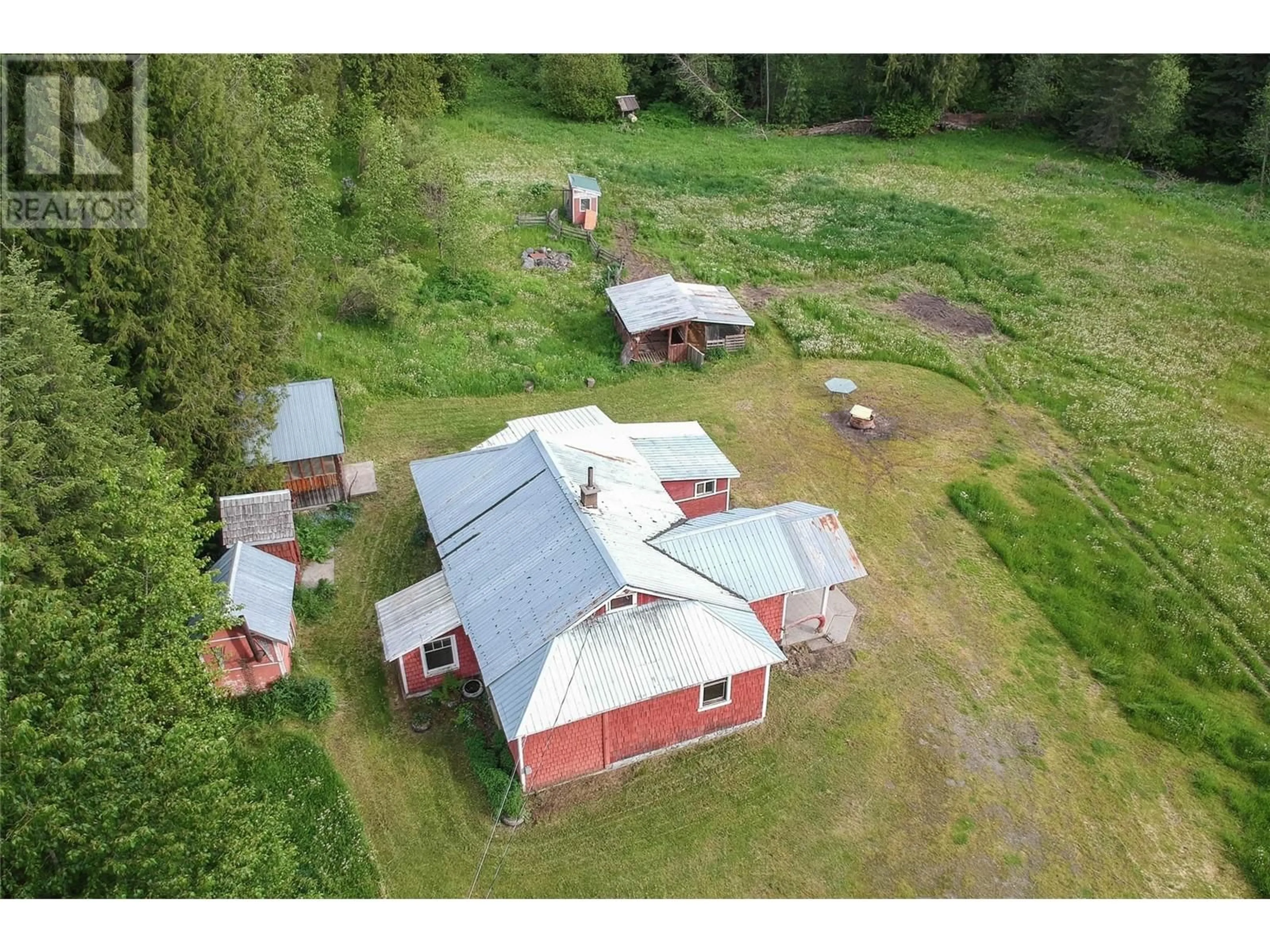 A pic from outside/outdoor area/front of a property/back of a property/a pic from drone, building for 1666 TRINITY VALLEY ROAD, Lumby British Columbia V0E2G4