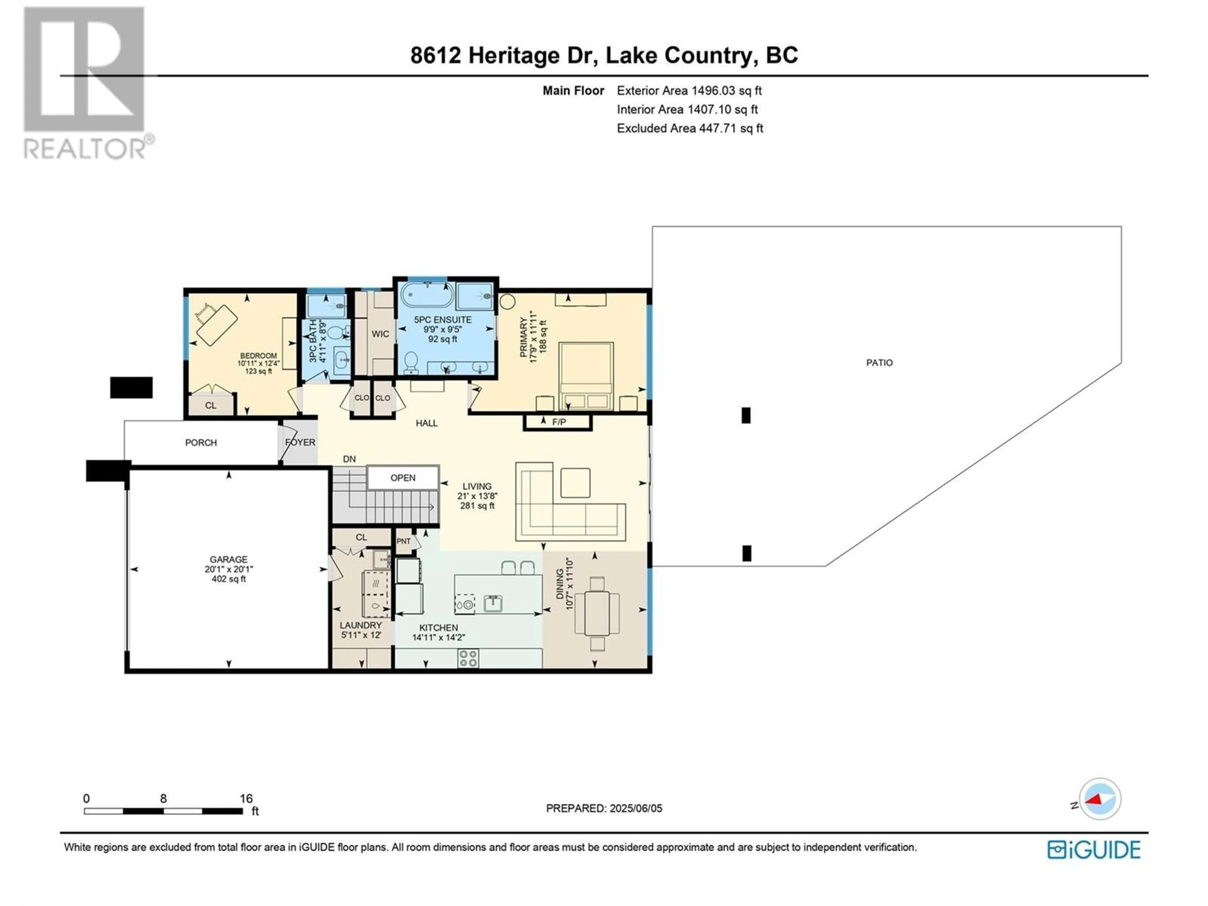 Floor plan for 8612 HERITAGE DRIVE, Lake Country British Columbia V4V2W2