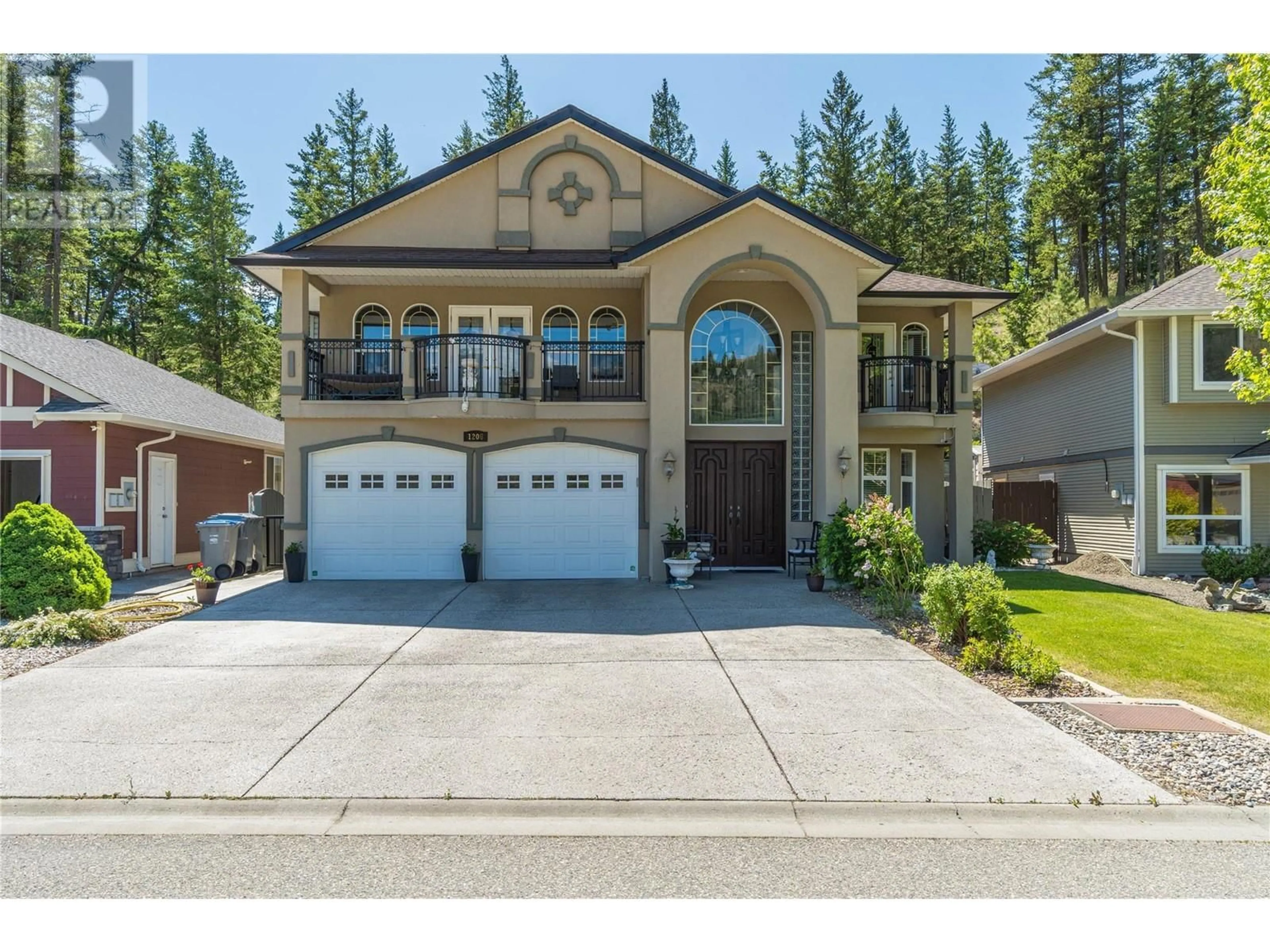 Home with vinyl exterior material, street for 1208 COPPERHEAD DRIVE, Kamloops British Columbia V2E0A1