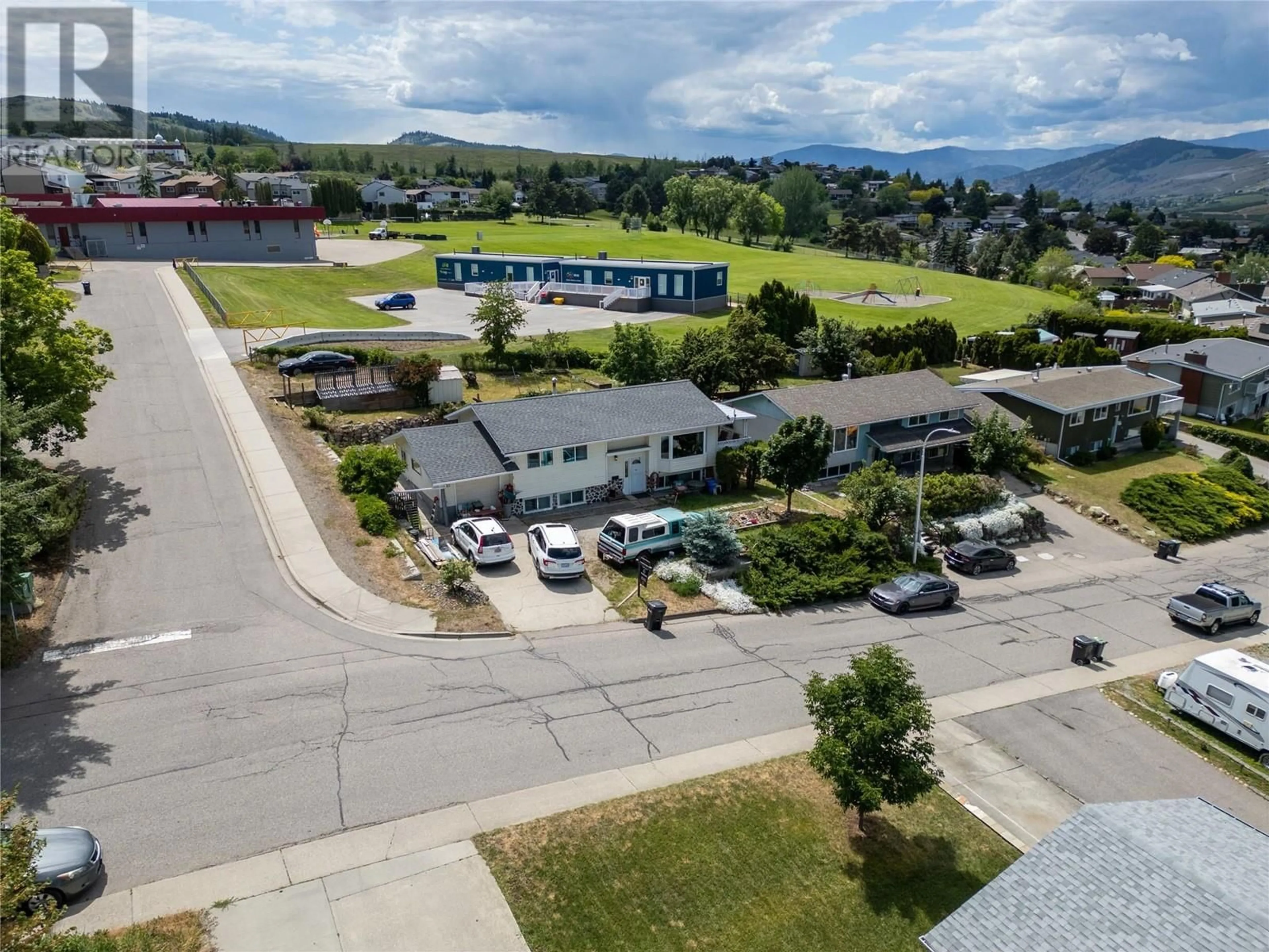 A pic from outside/outdoor area/front of a property/back of a property/a pic from drone, mountain view for 3700 17 AVE OTHER, Vernon British Columbia V1T1C1