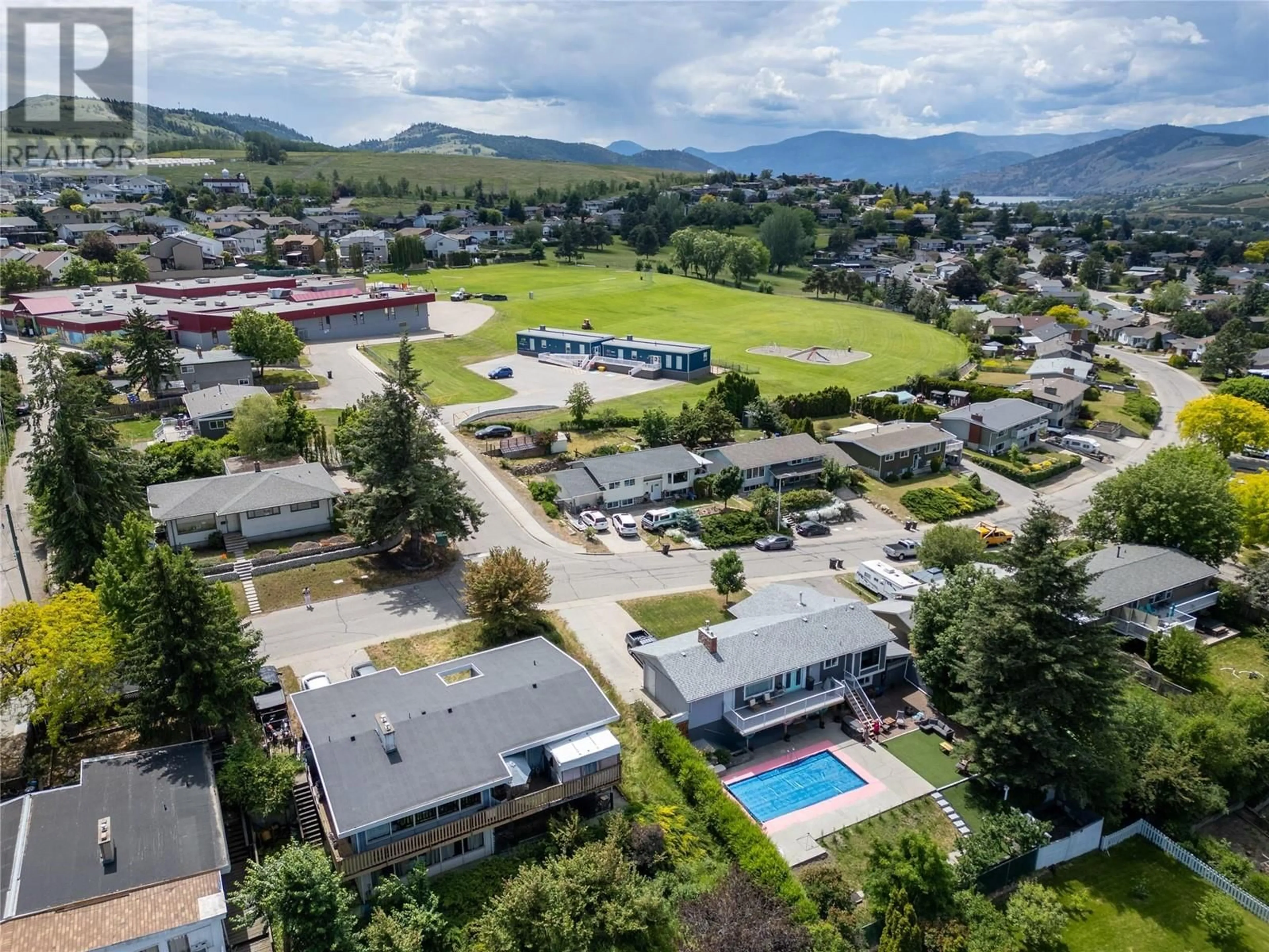 A pic from outside/outdoor area/front of a property/back of a property/a pic from drone, mountain view for 3700 17 AVE OTHER, Vernon British Columbia V1T1C1
