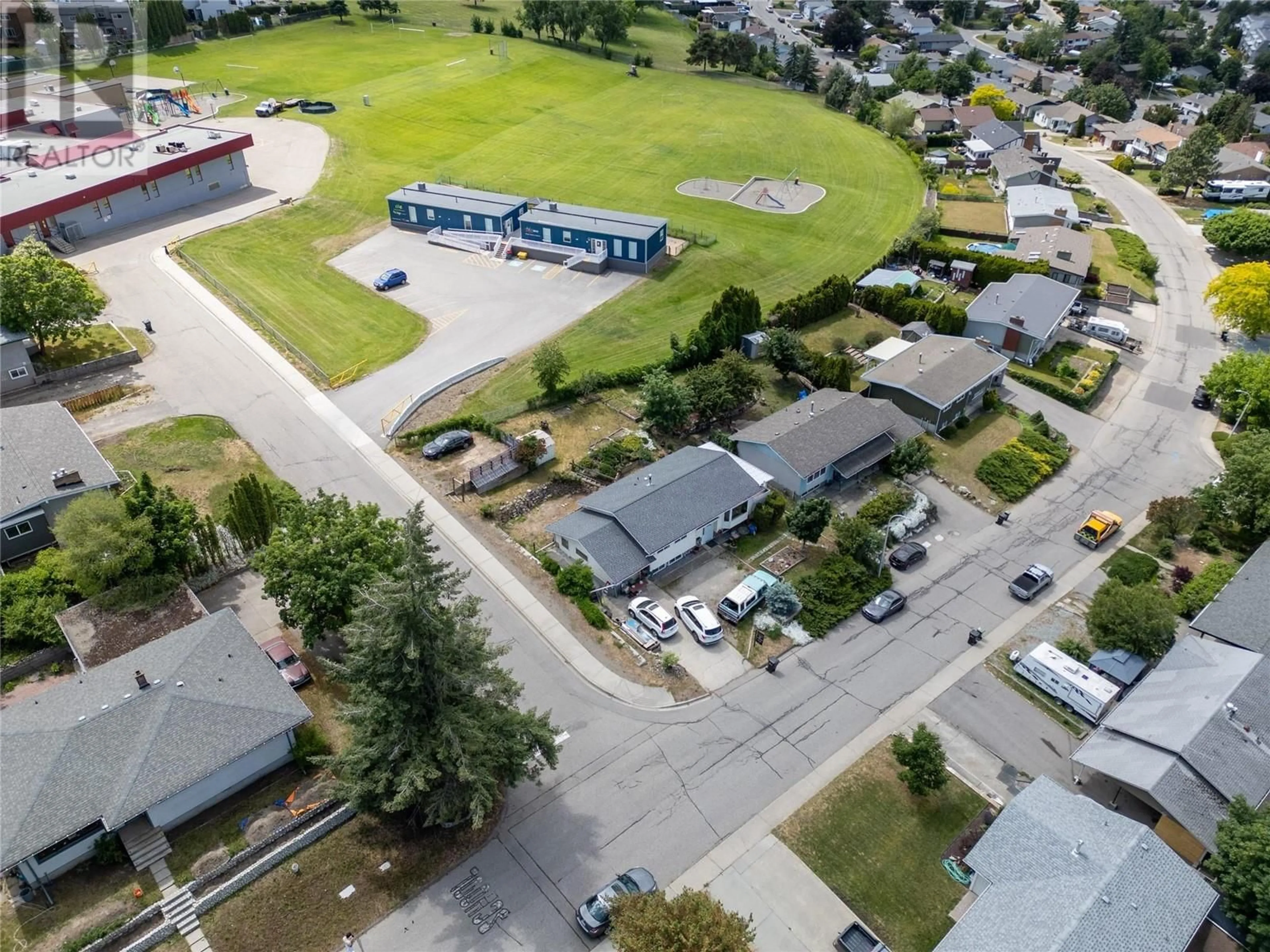 A pic from outside/outdoor area/front of a property/back of a property/a pic from drone, street for 3700 17 AVE OTHER, Vernon British Columbia V1T1C1