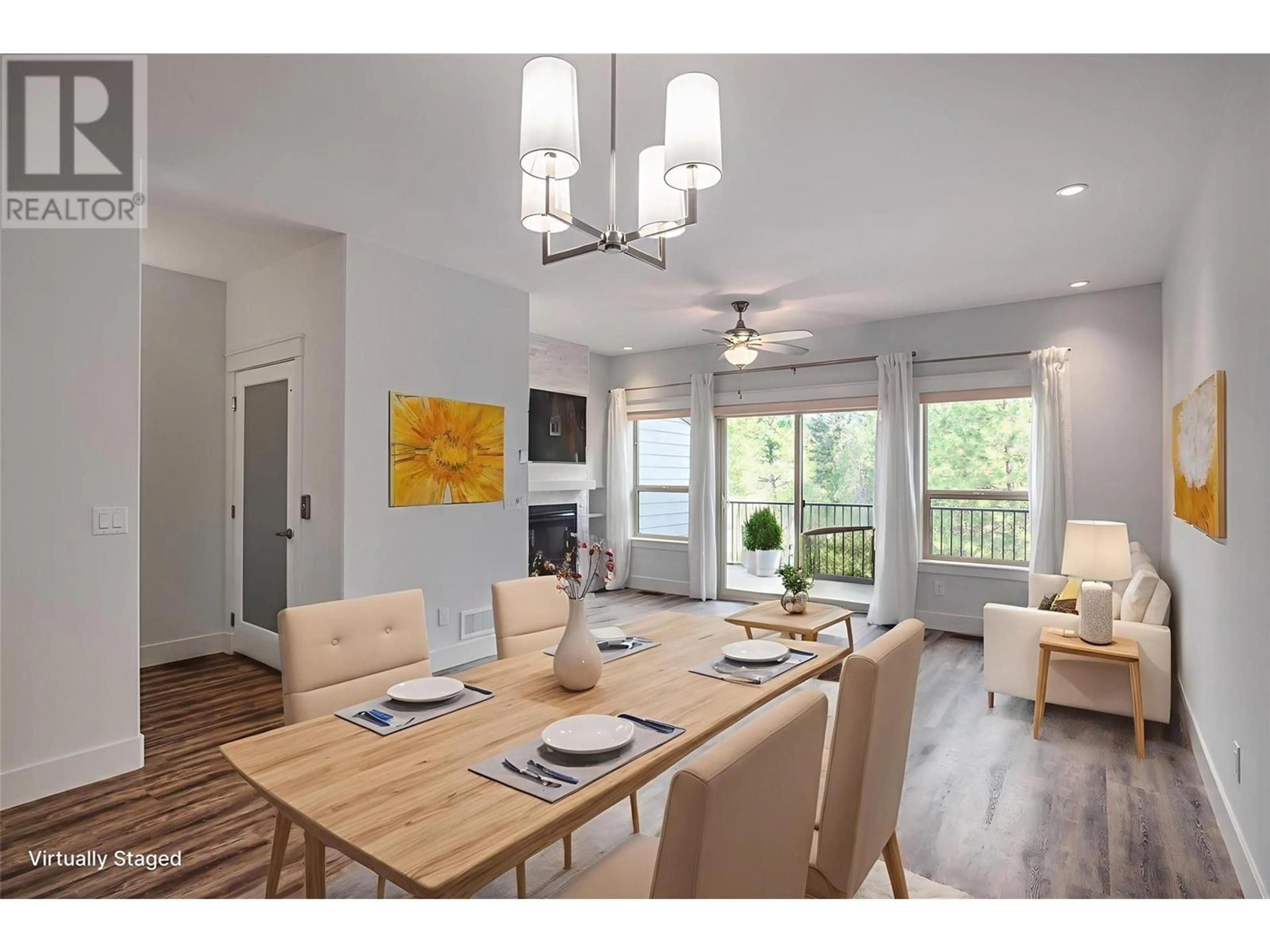 Dining room, wood/laminate floor for 63 - 3359 COUGAR ROAD, West Kelowna British Columbia V4T3G1