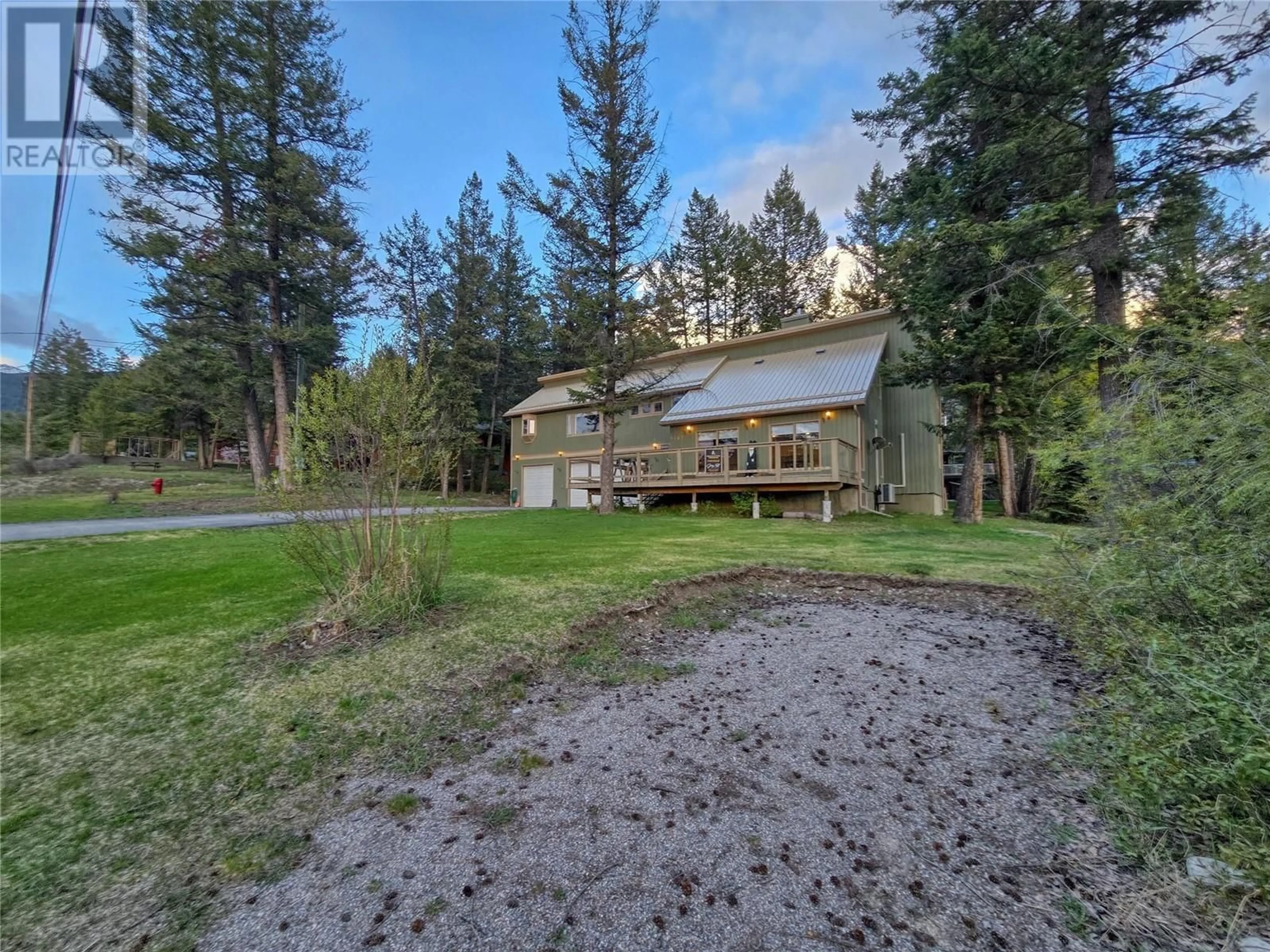 A pic from outside/outdoor area/front of a property/back of a property/a pic from drone, forest/trees view for 5162 COLUMBIA RIVER ROAD, Fairmont Hot Springs British Columbia V0B1L1