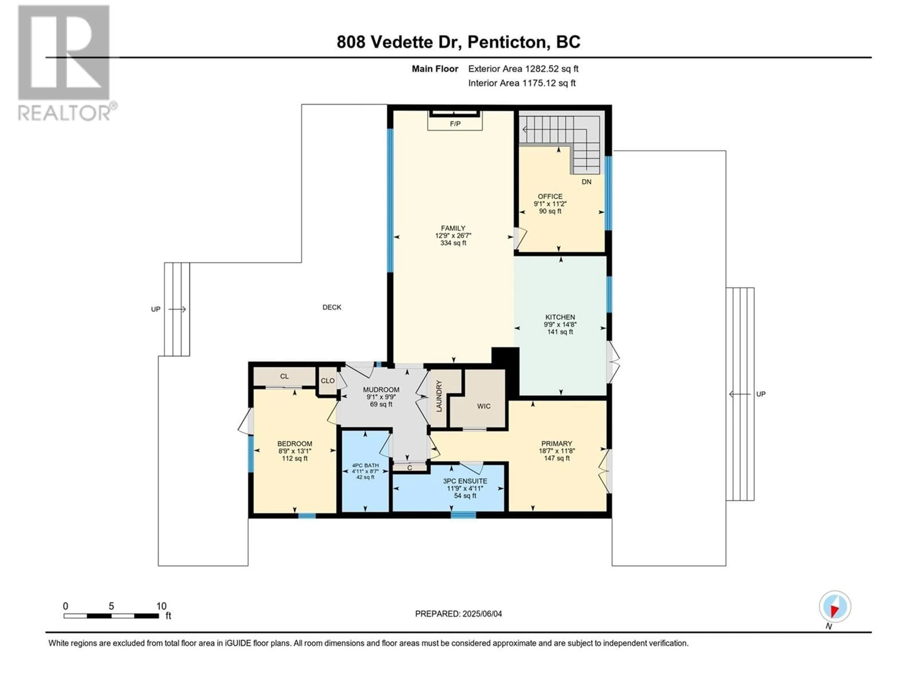 Floor plan for 808 VEDETTE DRIVE, Penticton British Columbia V2A8Y3