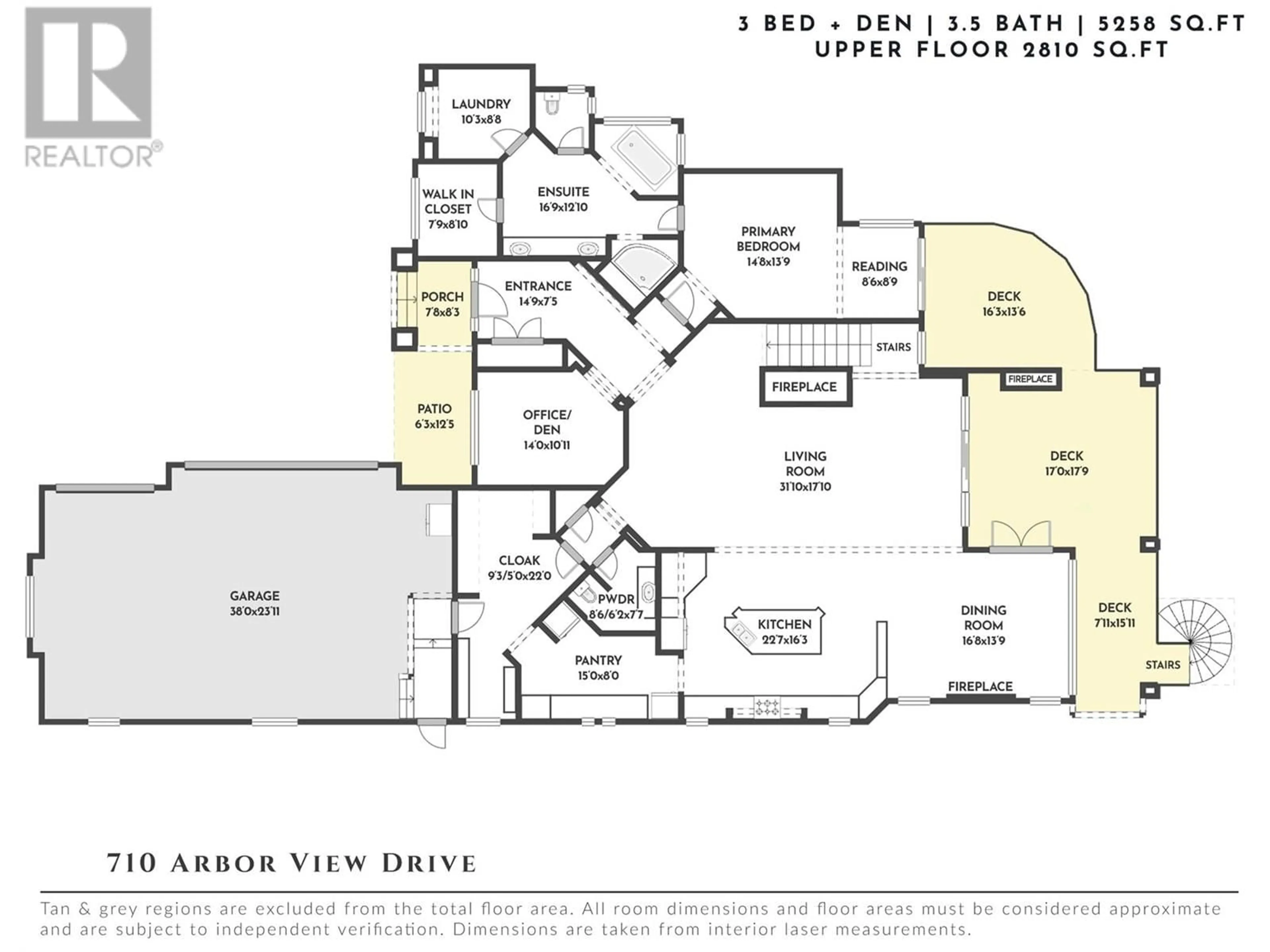 Floor plan for 710 ARBOR VIEW DRIVE, Kelowna British Columbia V1W4Y2