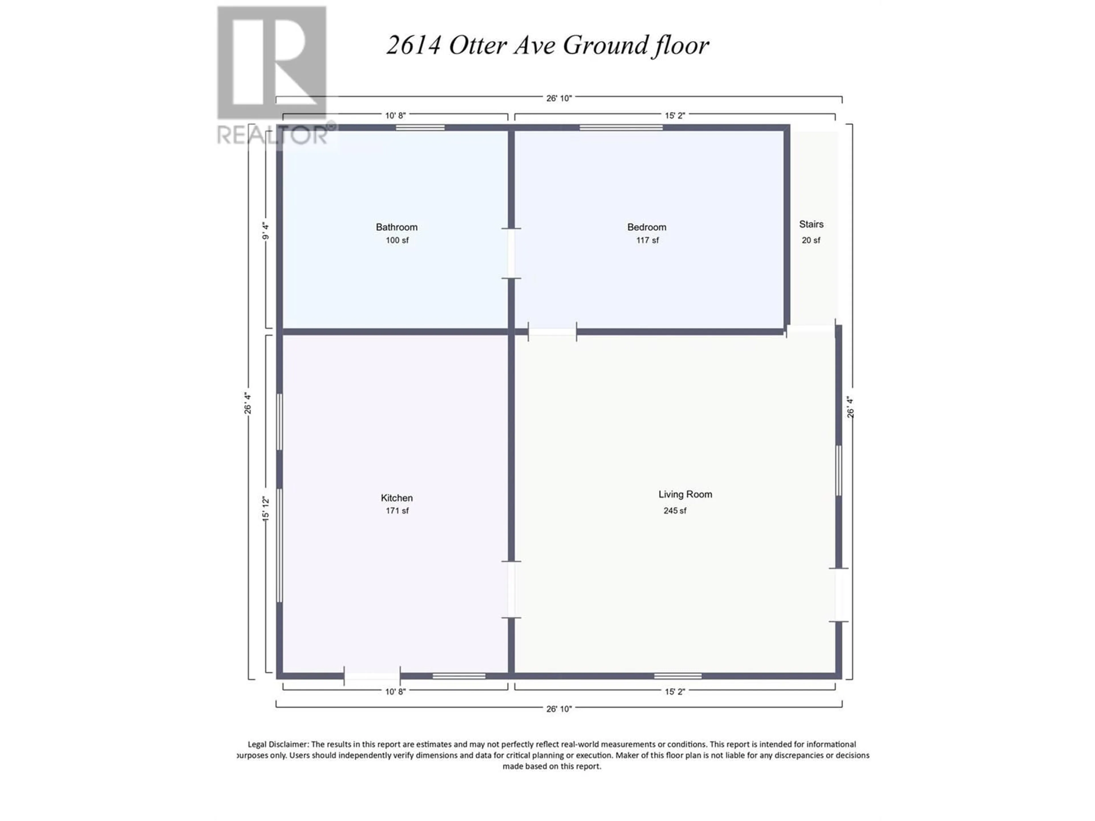 Floor plan for 2614 OTTER AVENUE, Coalmont-Tulameen British Columbia V0X1W0