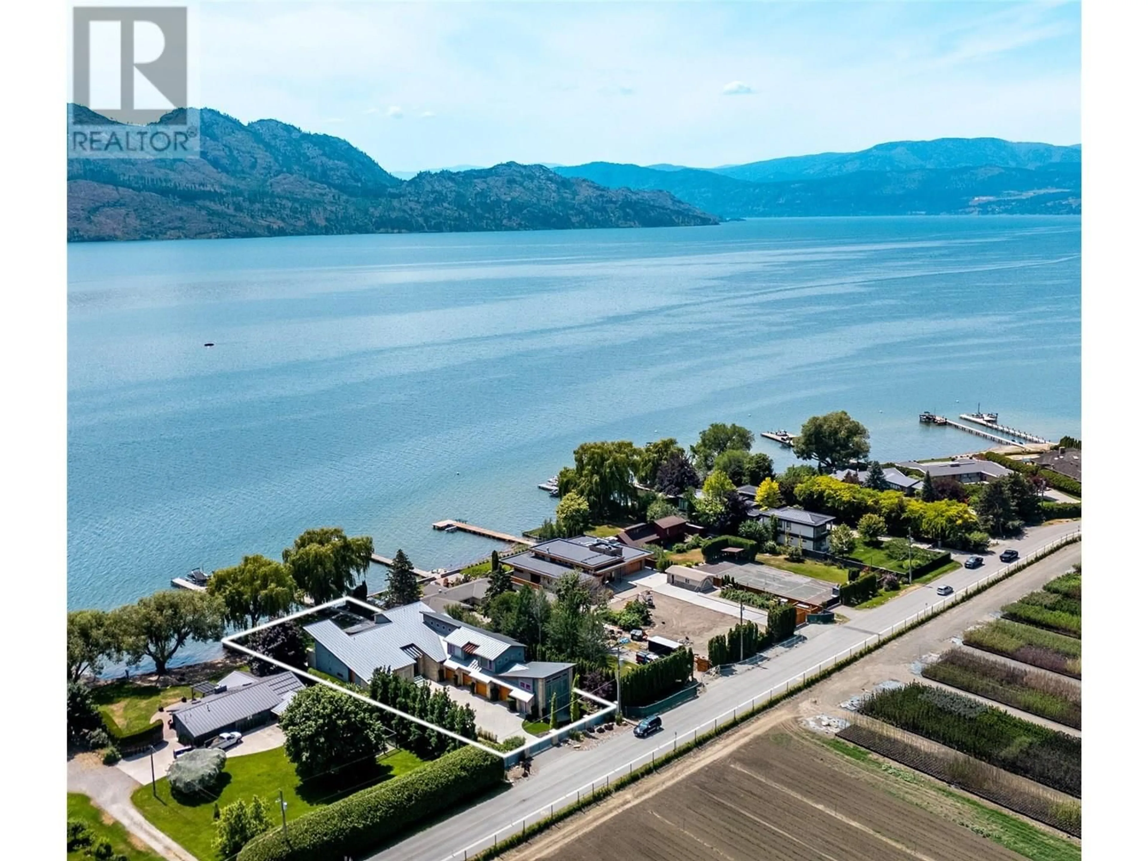 A pic from outside/outdoor area/front of a property/back of a property/a pic from drone, water/lake/river/ocean view for 2463 WHITWORTH ROAD, West Kelowna British Columbia V4T2K5