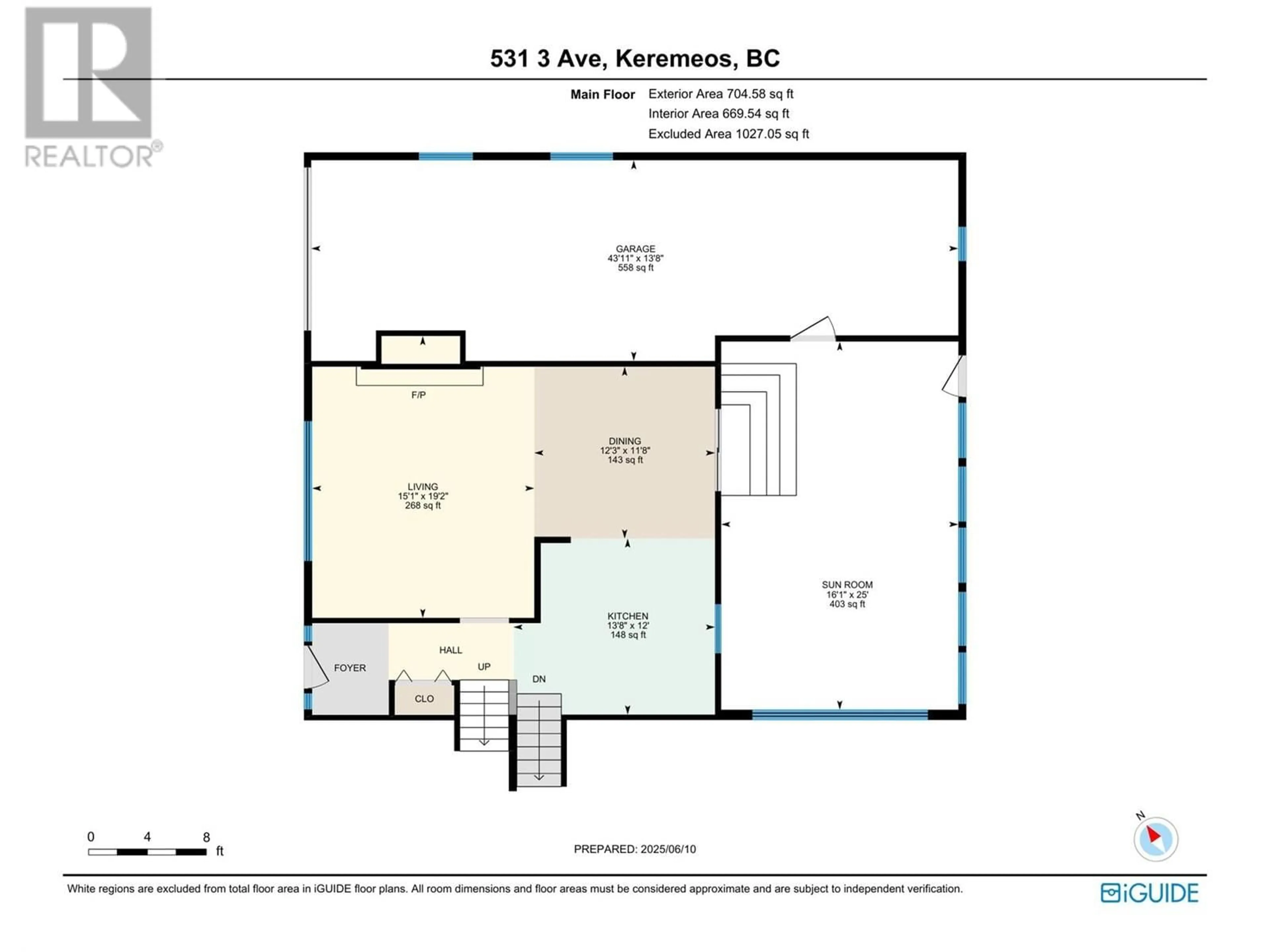 Floor plan for 531 3RD AVENUE, Keremeos British Columbia V1L2B3