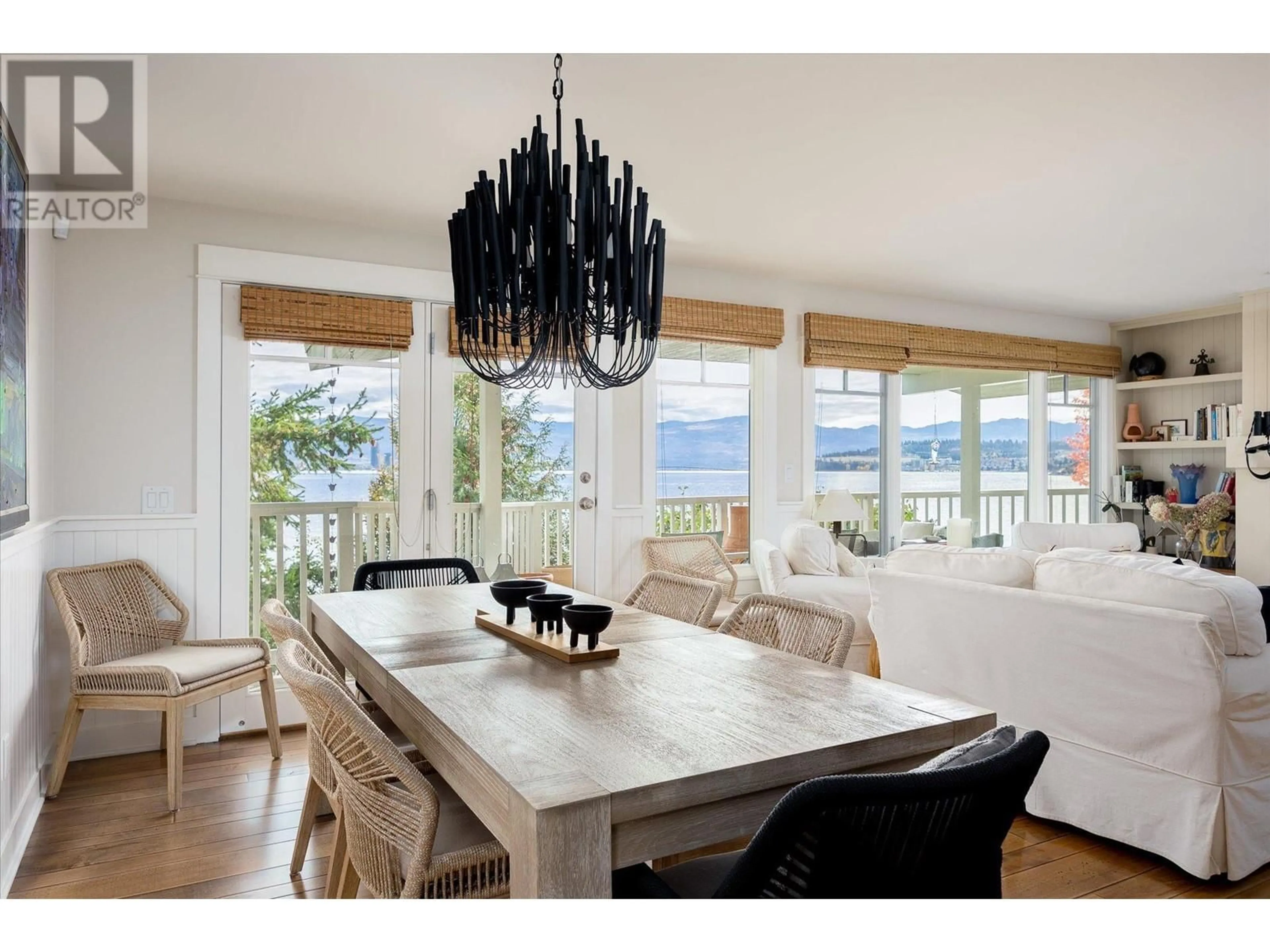 Dining room, wood/laminate floor for 661 WESTSIDE ROAD SOUTH, West Kelowna British Columbia V7Y1A1
