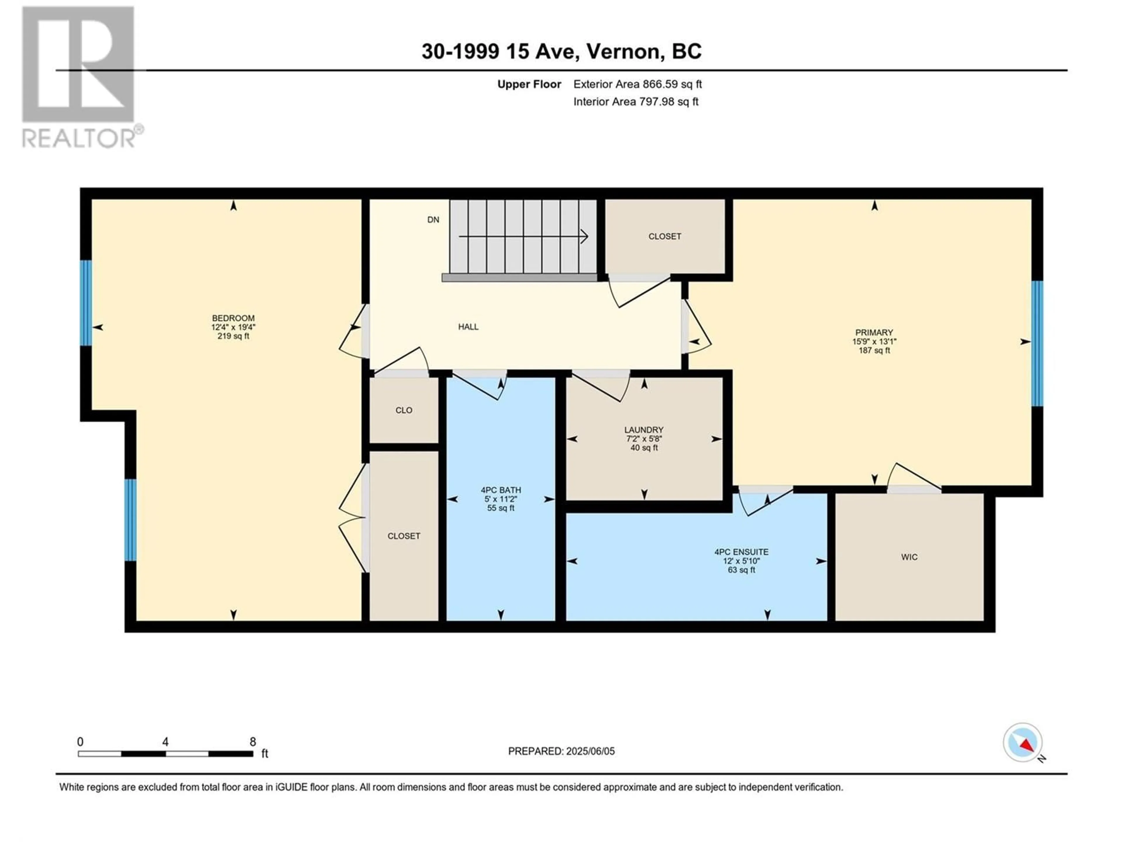 Floor plan for 30 - 1999 15 AVENUE, Vernon British Columbia V1T0C6
