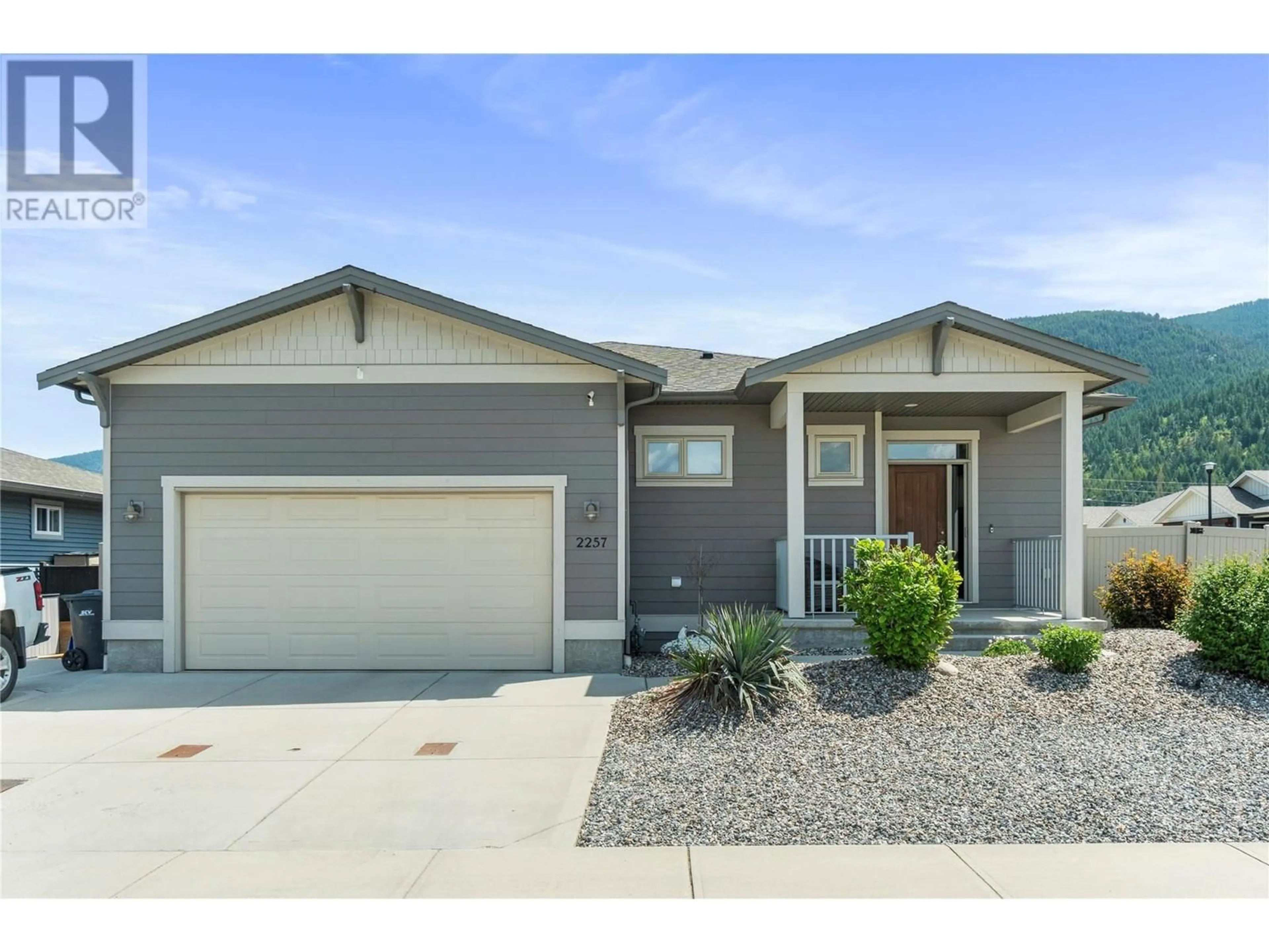 Home with vinyl exterior material, street for 2257 RAHN AVENUE, Armstrong British Columbia V0E1B8