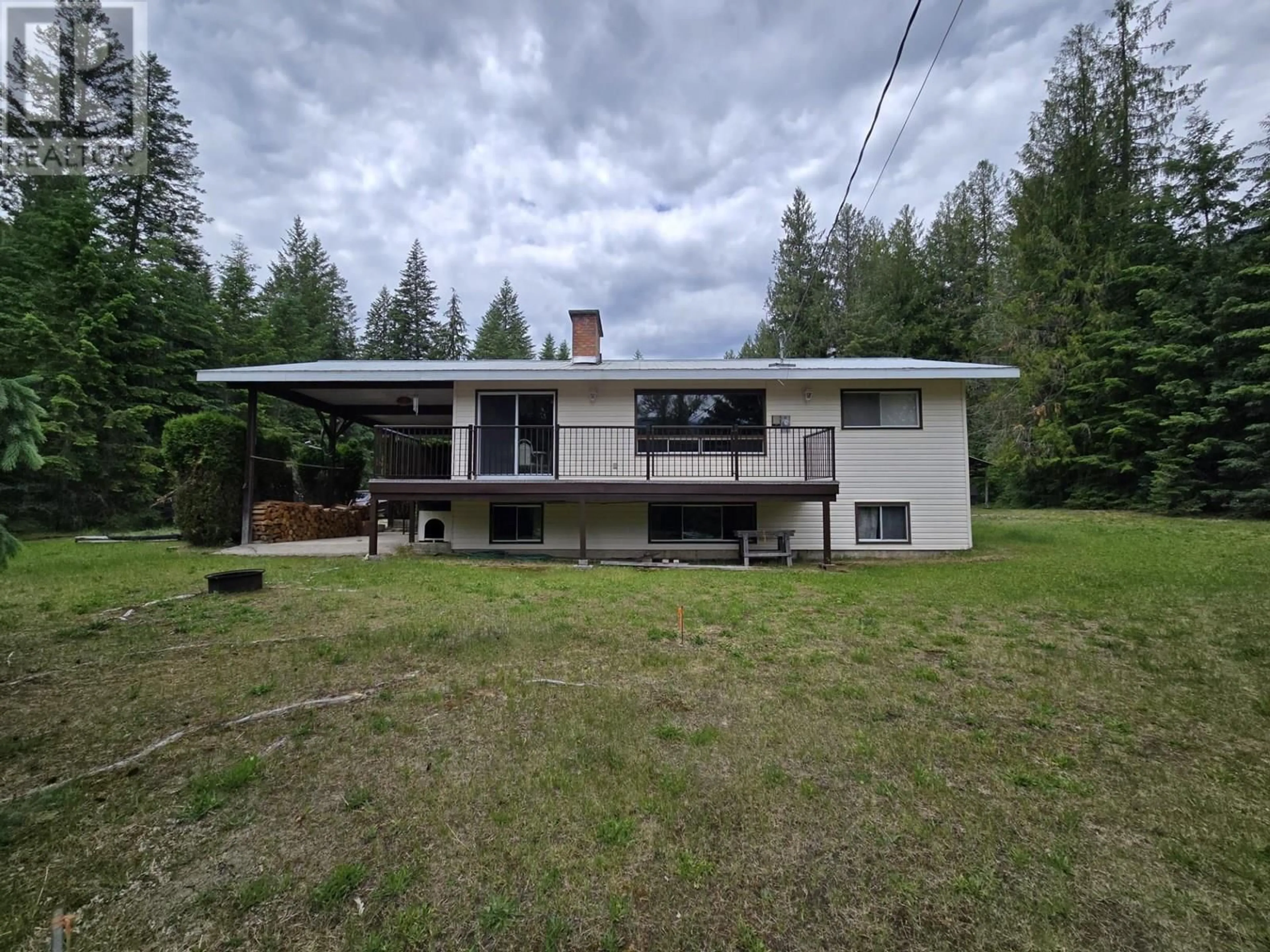 A pic from outside/outdoor area/front of a property/back of a property/a pic from drone, building for 5641 SLOCAN RIVER ROAD, Winlaw British Columbia V0G2J0