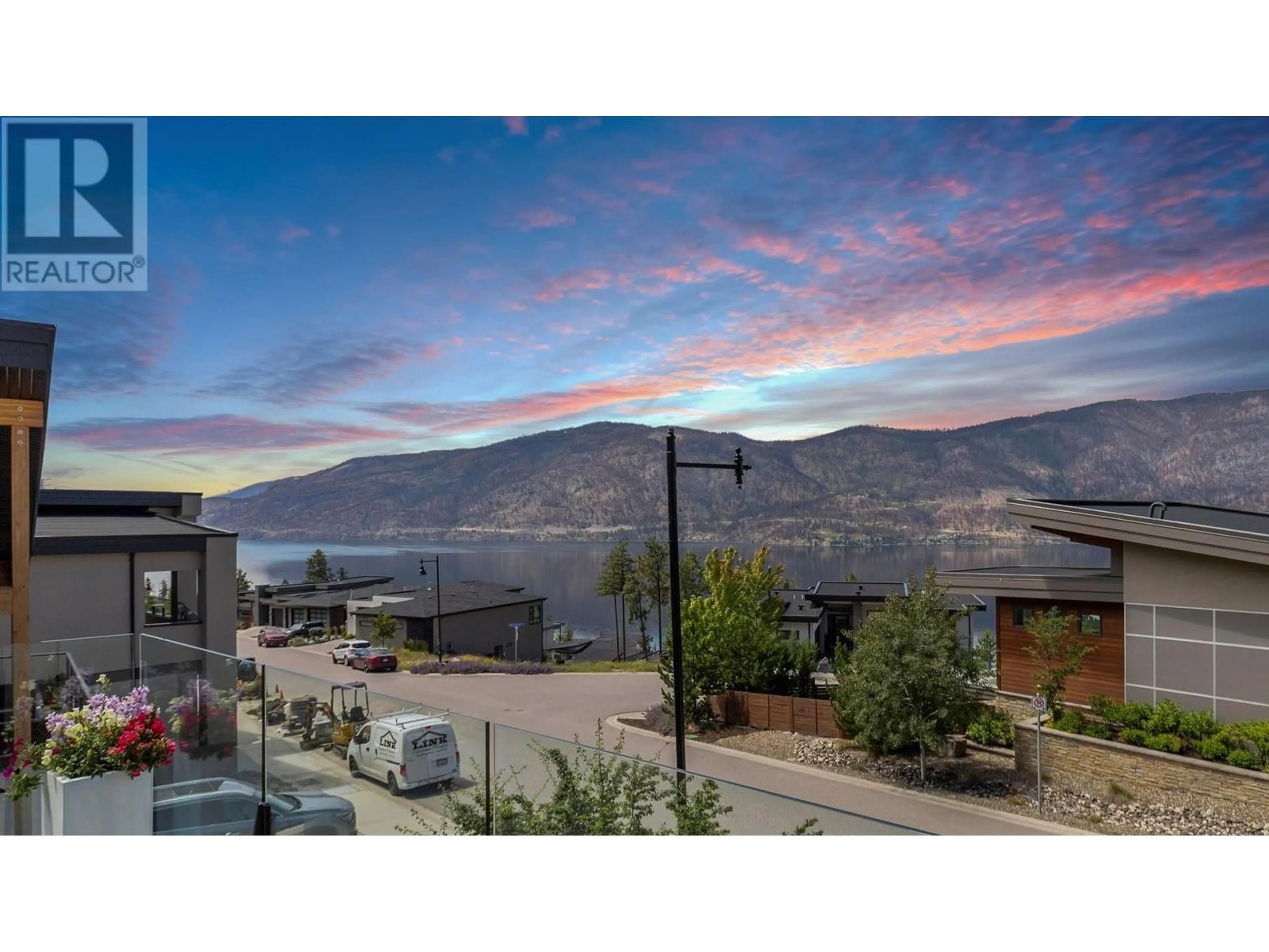 A pic from outside/outdoor area/front of a property/back of a property/a pic from drone, mountain view for 3567 MCKINLEY BEACH DRIVE, Kelowna British Columbia V1V3G2