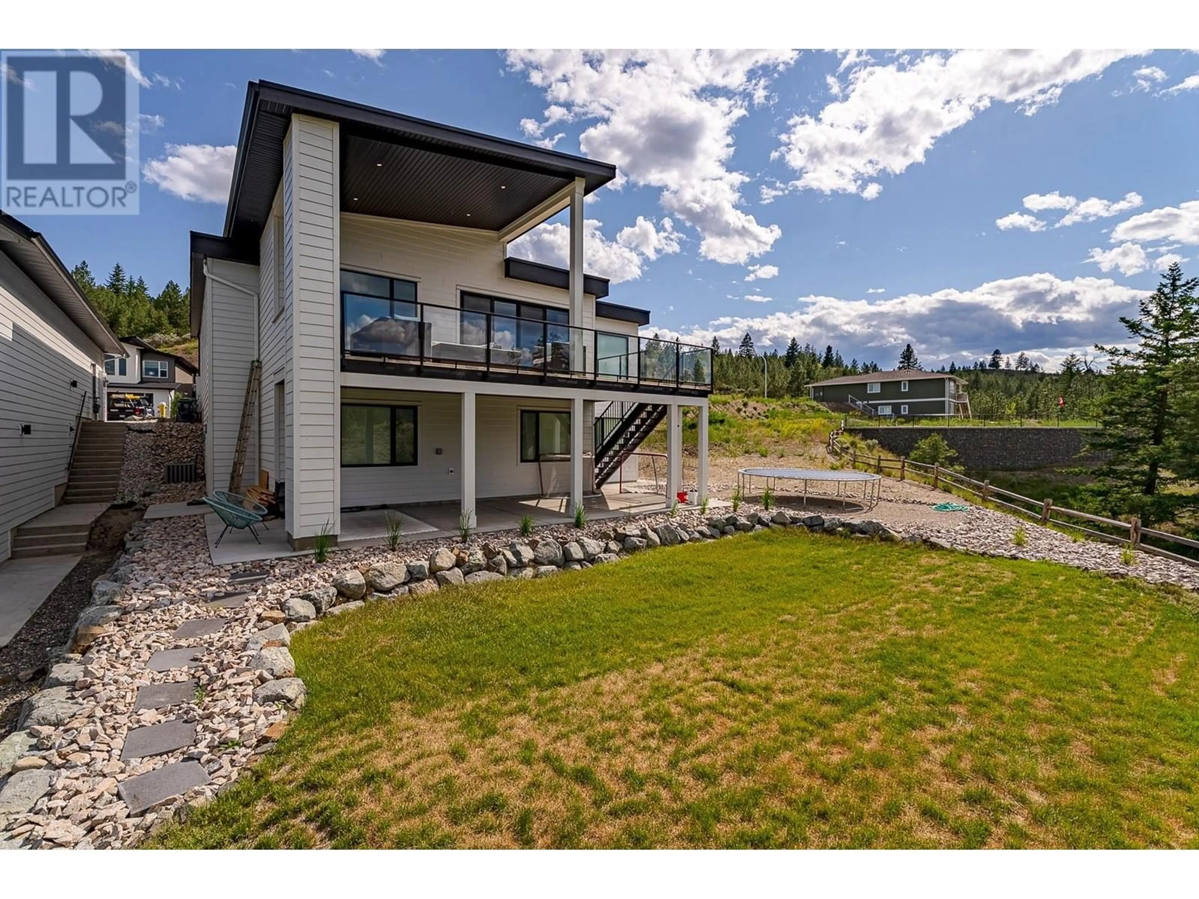 A pic from outside/outdoor area/front of a property/back of a property/a pic from drone, water/lake/river/ocean view for 2182 GALORE CRESCENT, Kamloops British Columbia V2E0E4