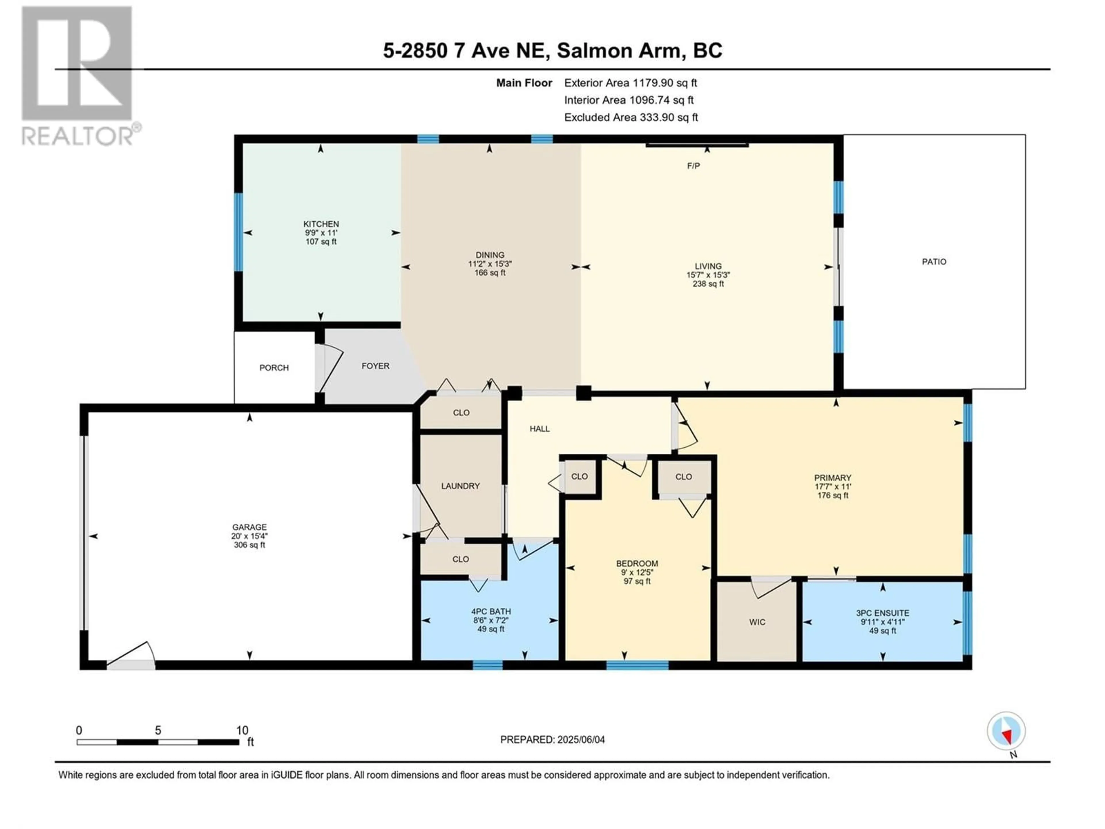 Floor plan for 5 - 2850 7TH AVENUE NORTHEAST, Salmon Arm British Columbia V1E0B7