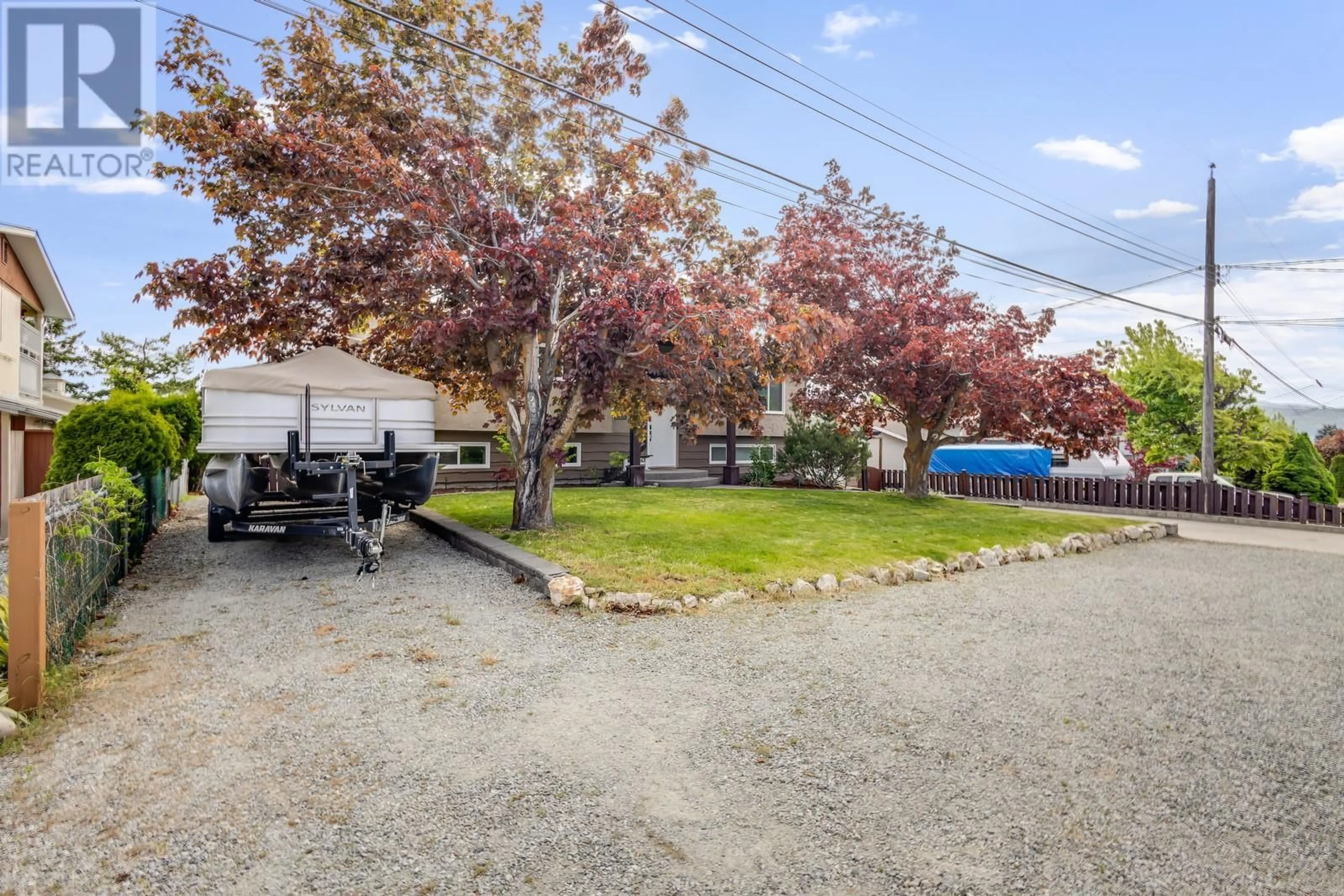 A pic from outside/outdoor area/front of a property/back of a property/a pic from drone, street for 3325 MCGREGOR ROAD, West Kelowna British Columbia V4T1G4