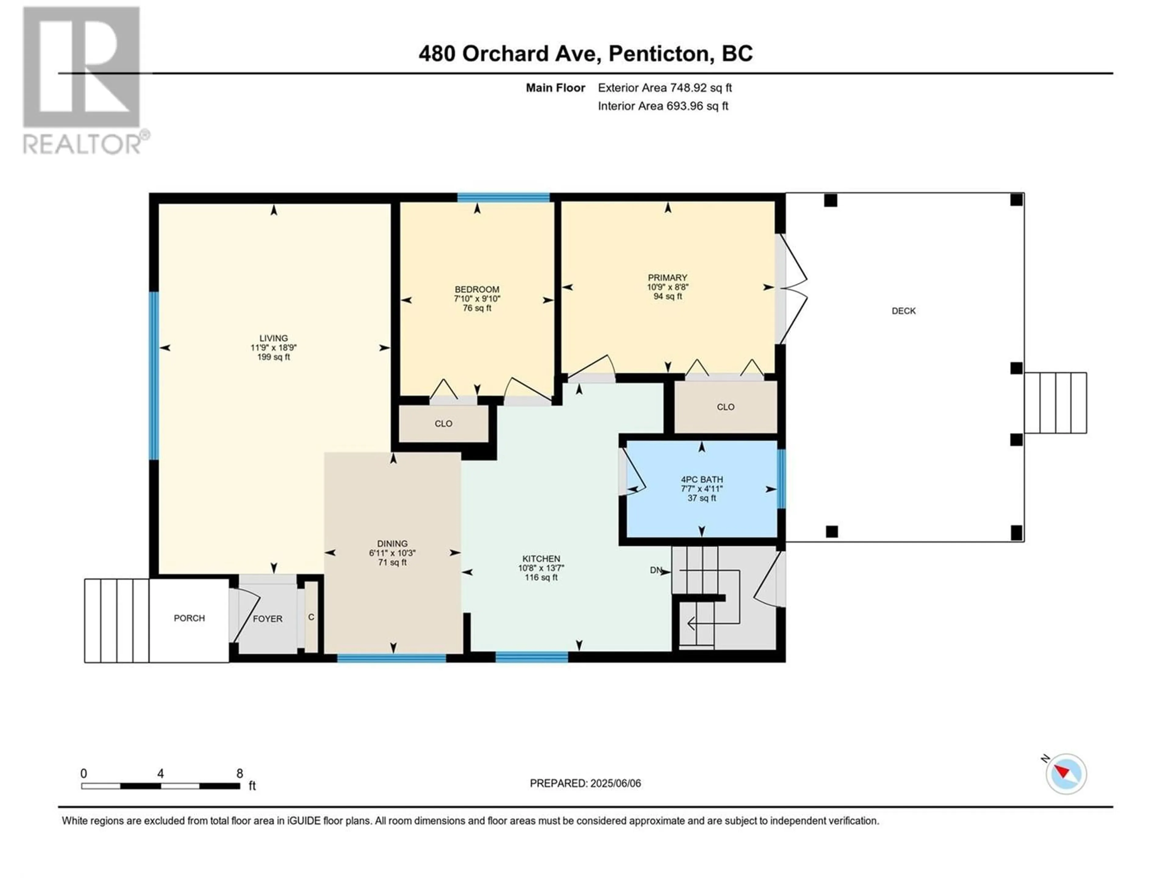 Floor plan for 480 ORCHARD AVENUE, Penticton British Columbia V2A1Y2