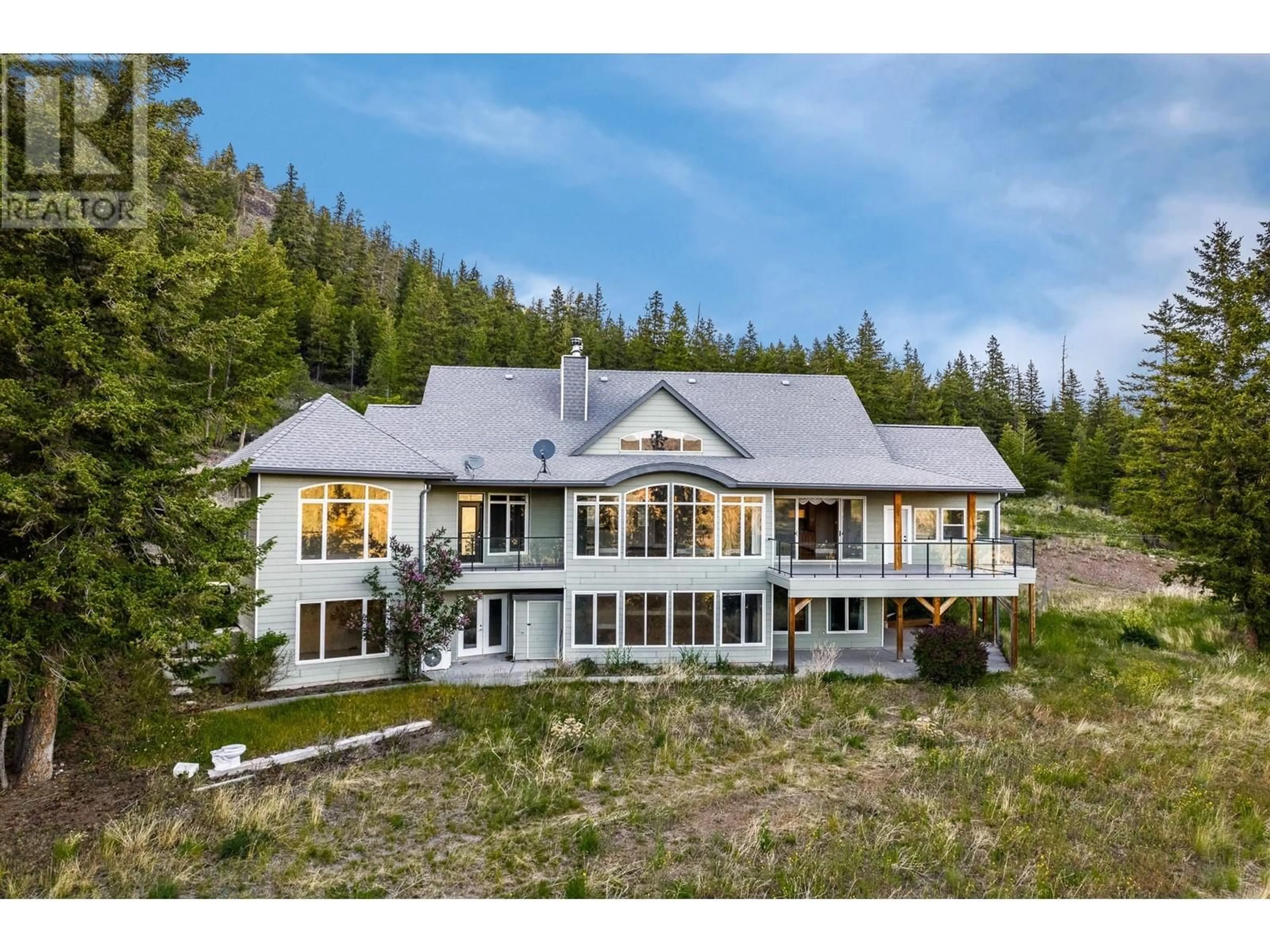 A pic from outside/outdoor area/front of a property/back of a property/a pic from drone, unknown for 3425 D'EASUM ROAD, Merritt British Columbia V1K1R4
